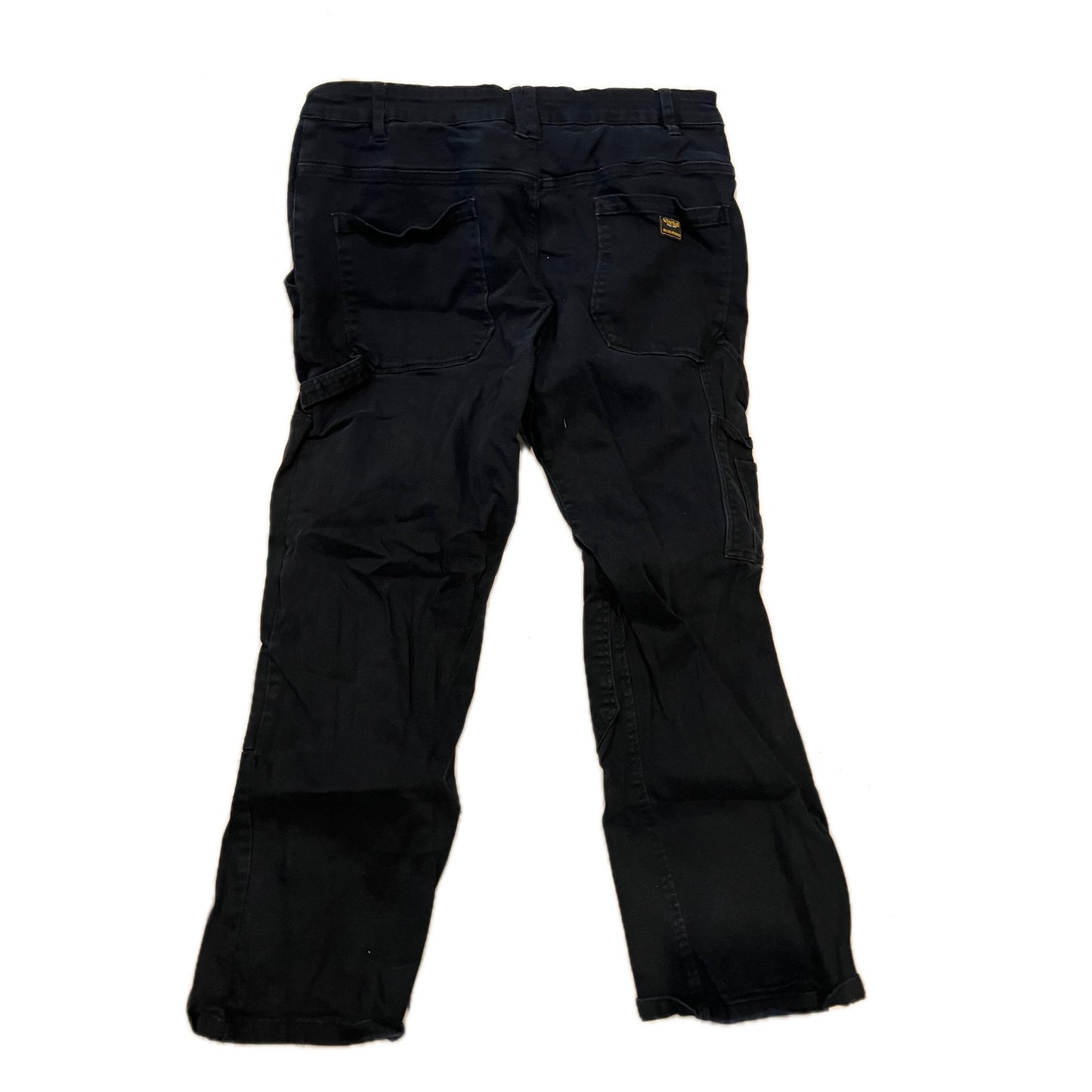 Caterpillar Black Cargo Carpenter Work Jeans Mens 40x30