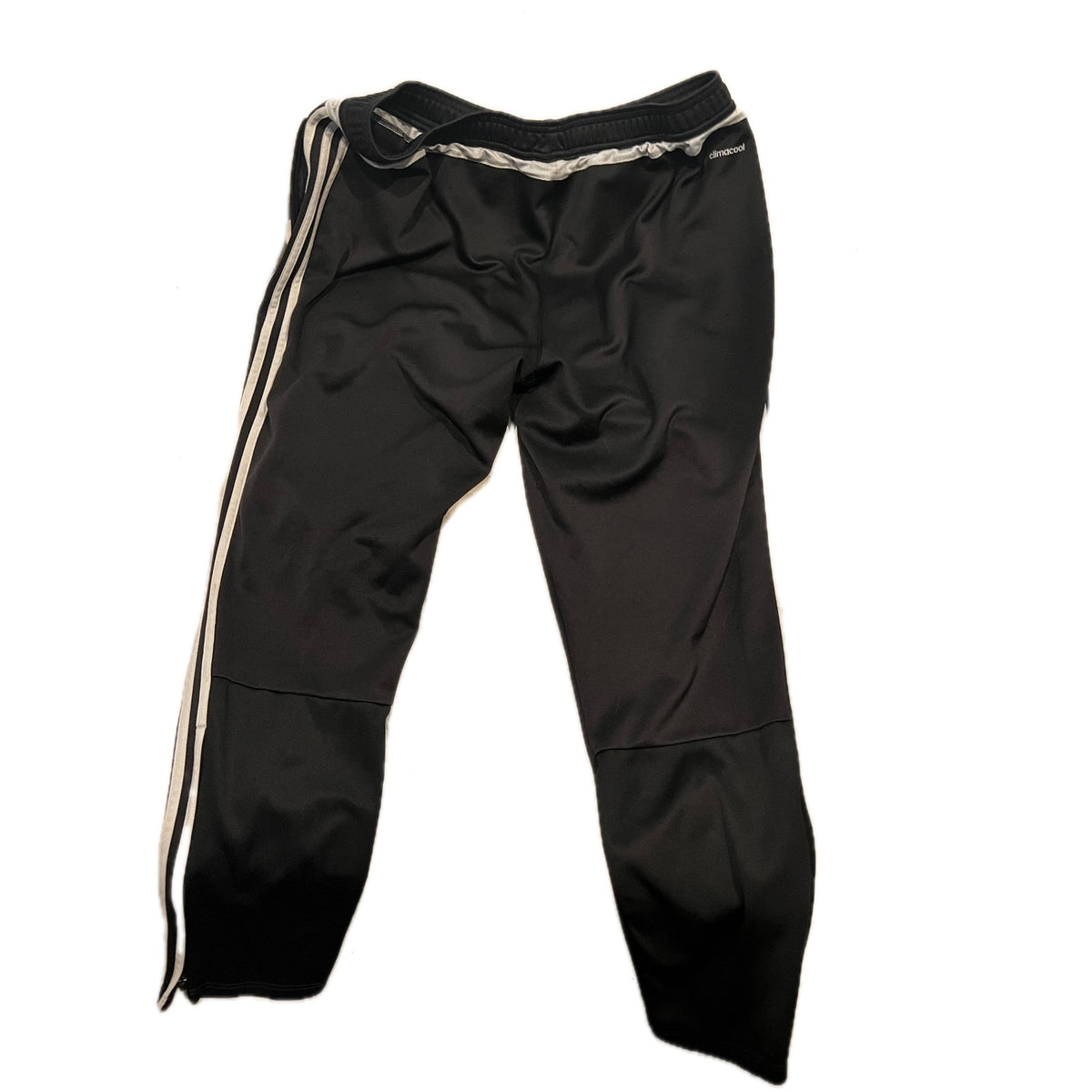 Adidas Black White 3 Stripe Trackpants Mens XL