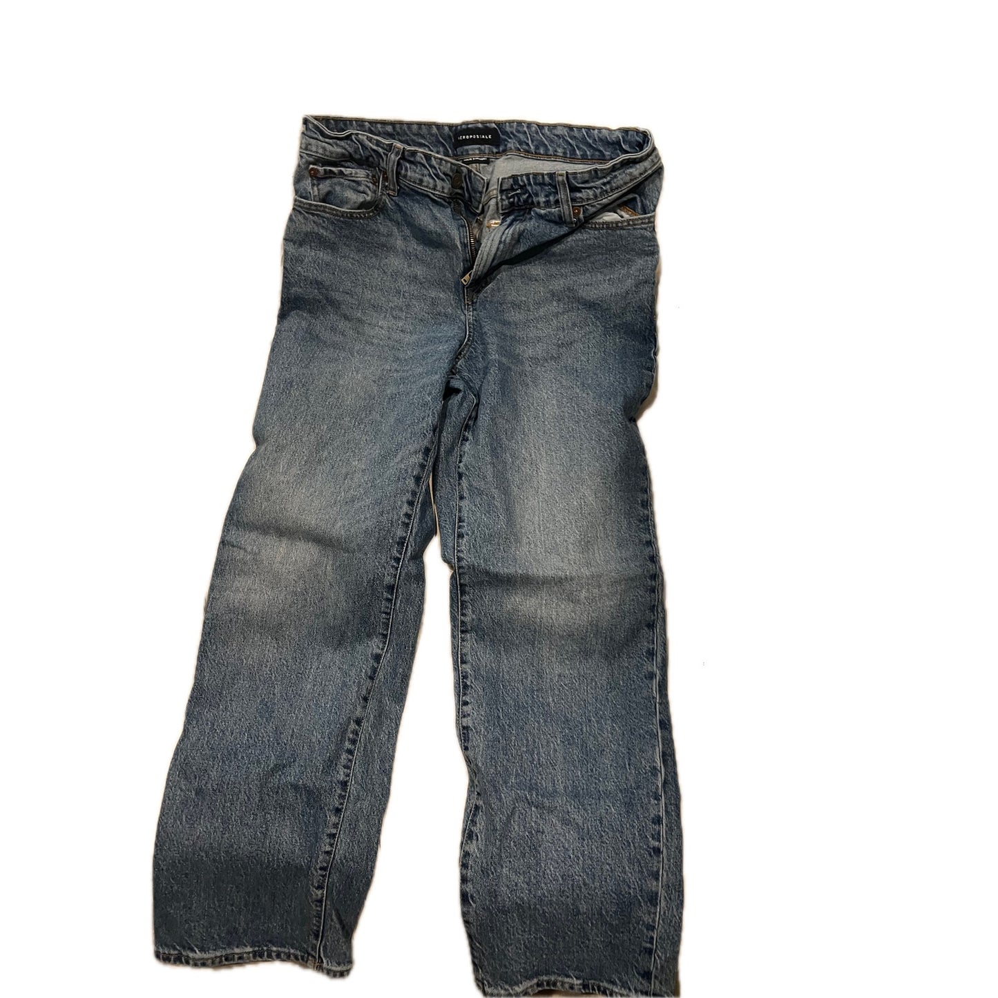 Aeropostale Loose Straight Blue Jeans Mens 34x32