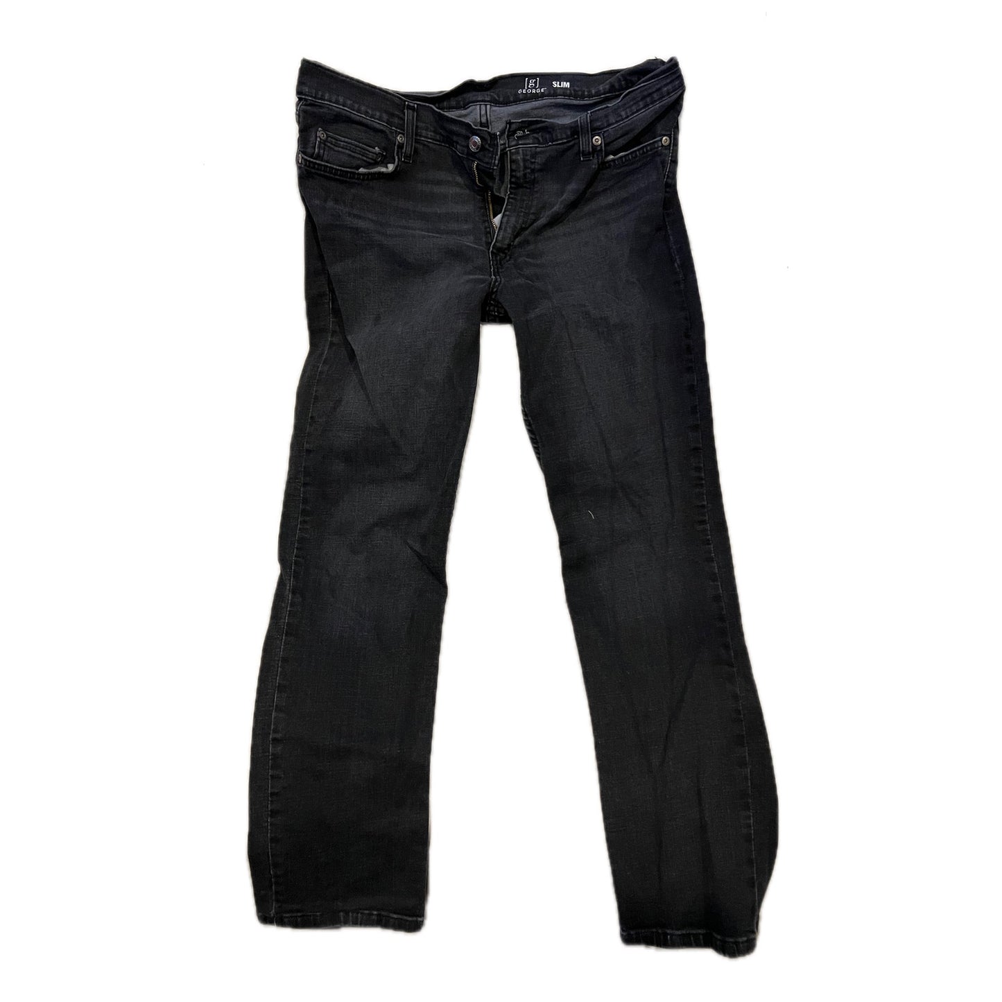 George Slim Jean Noir Homme Taille 34x30