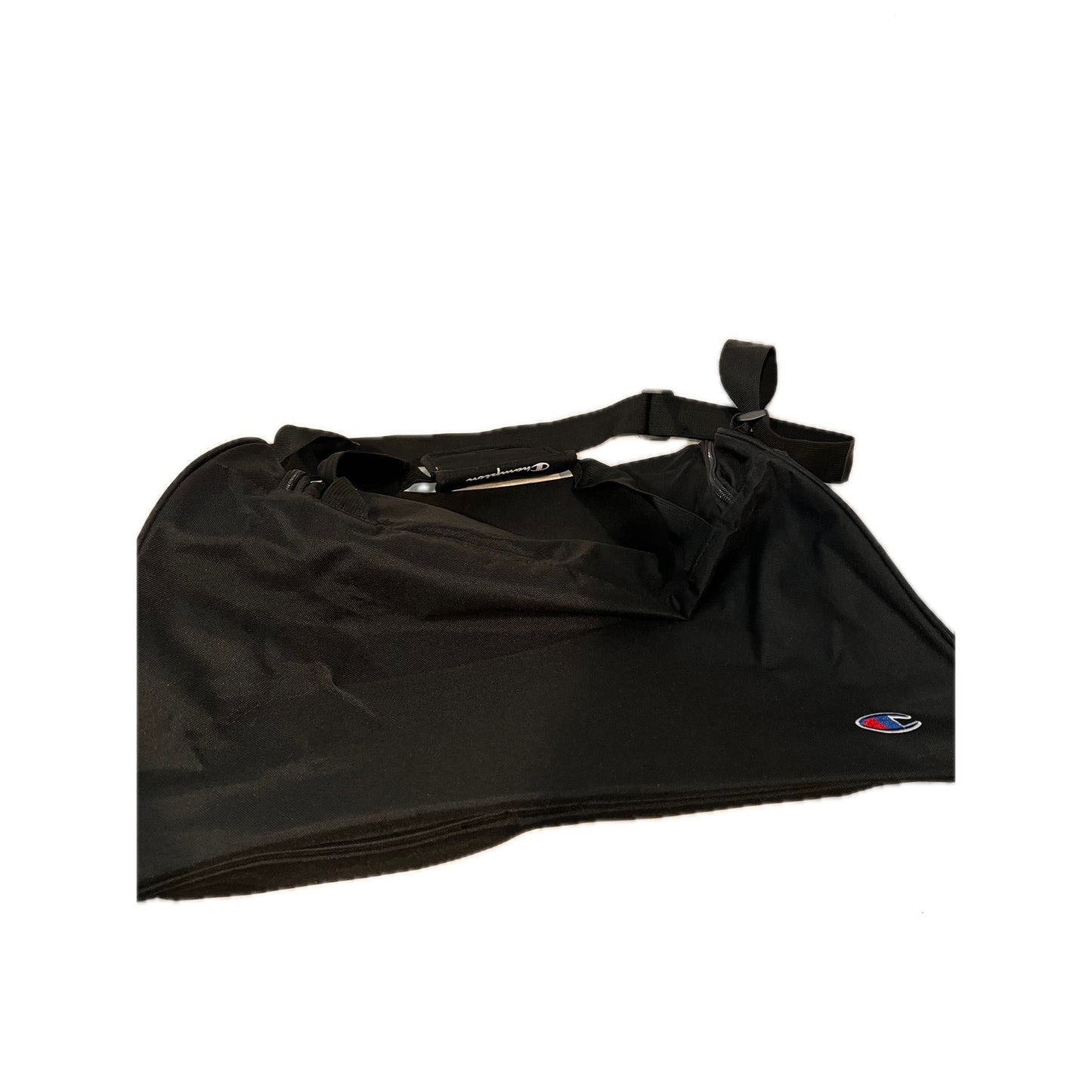 Champion 20"x12"x10" Black Logo Gym Bag`