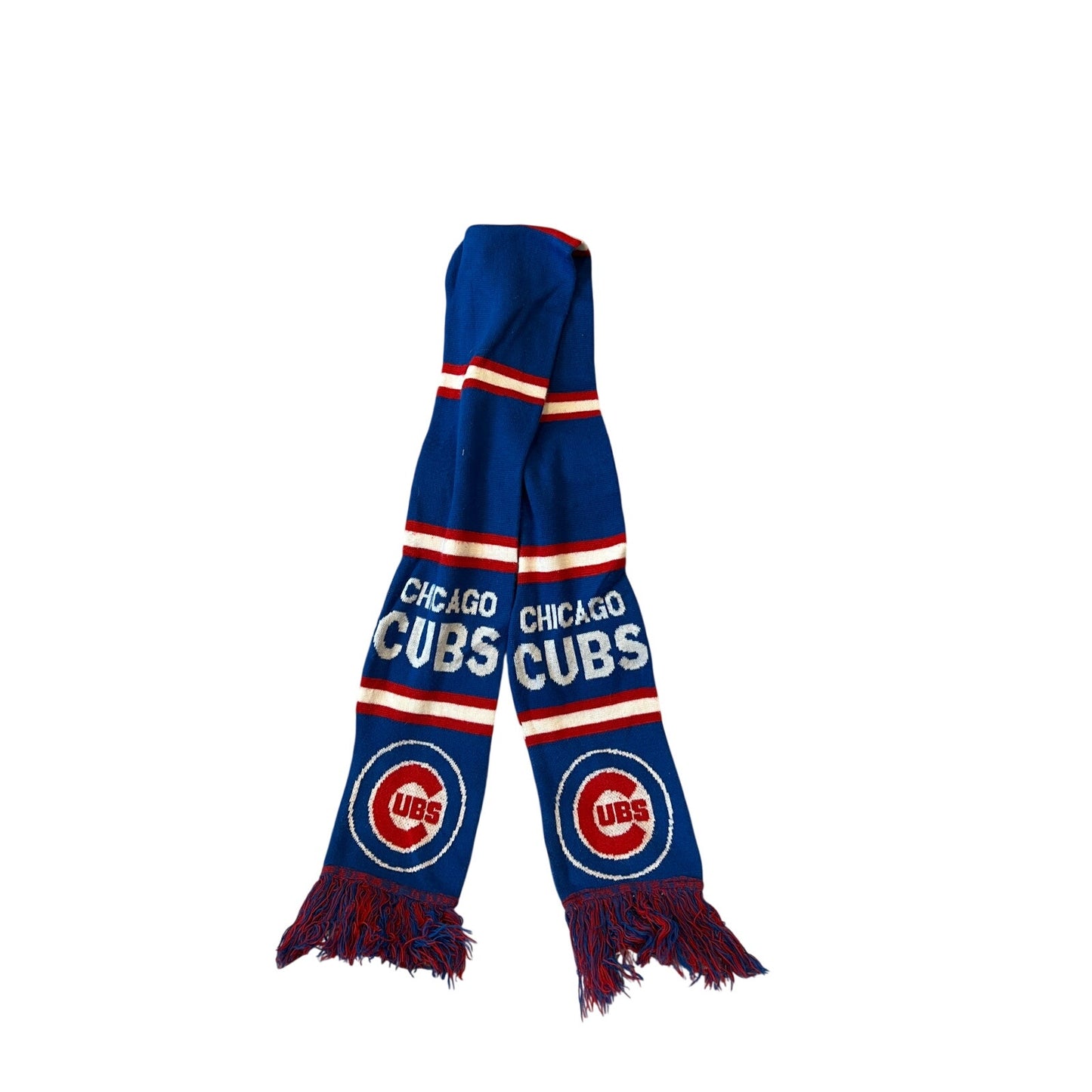 Chicago Cubs Vintage Knit Scarf, Unisex
