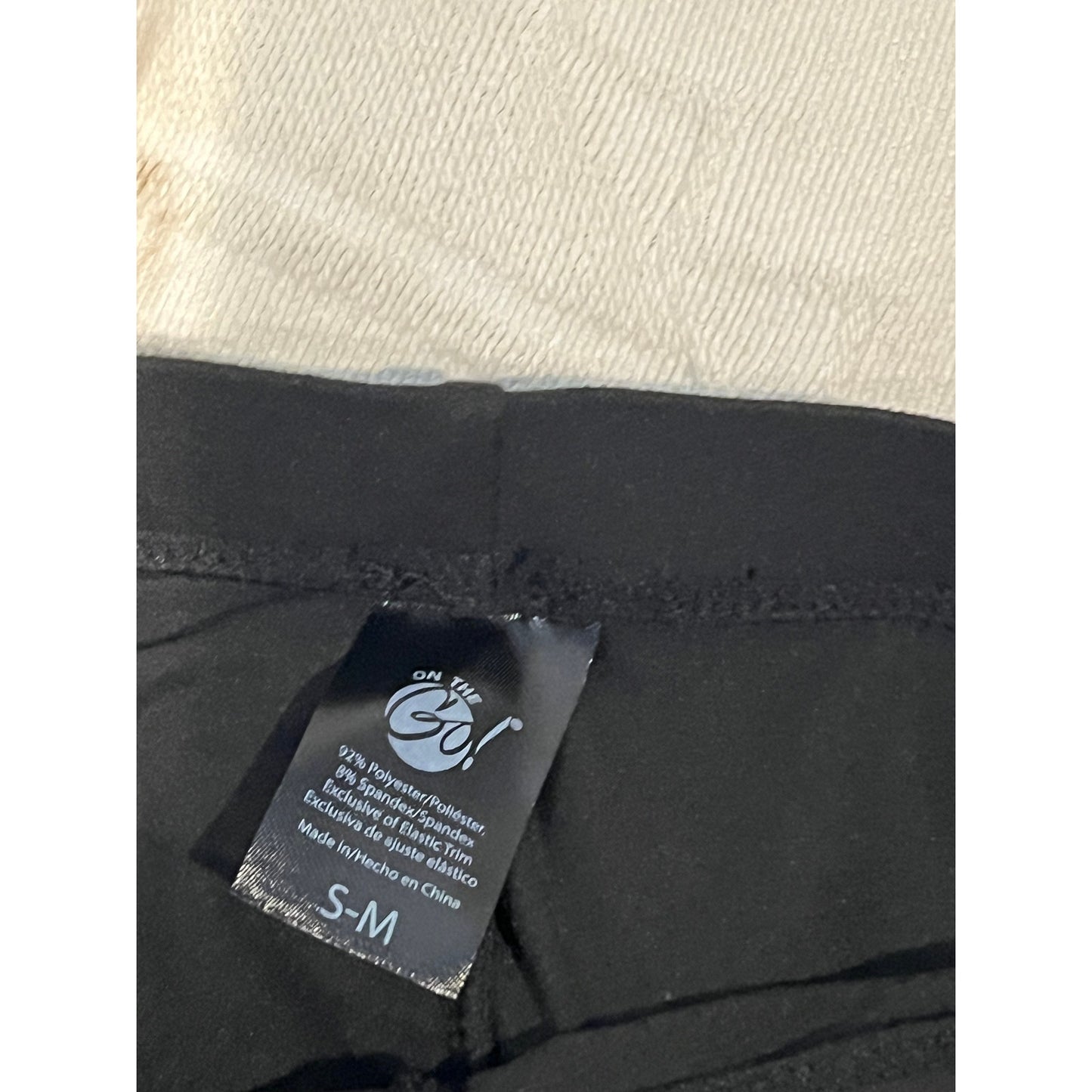 On The Go Black Bike Shorts Mens S-M