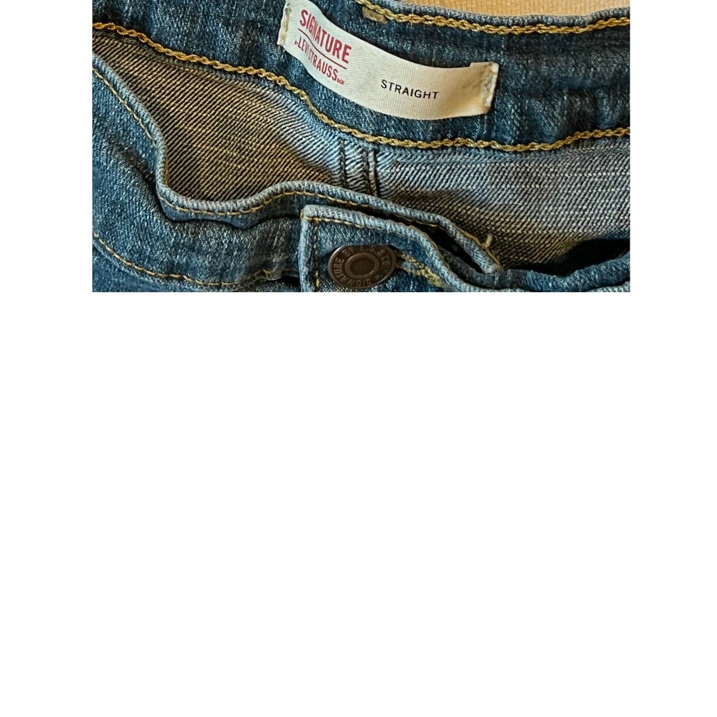 Levi's Signature Straight Fit Jeans Mens 42x30