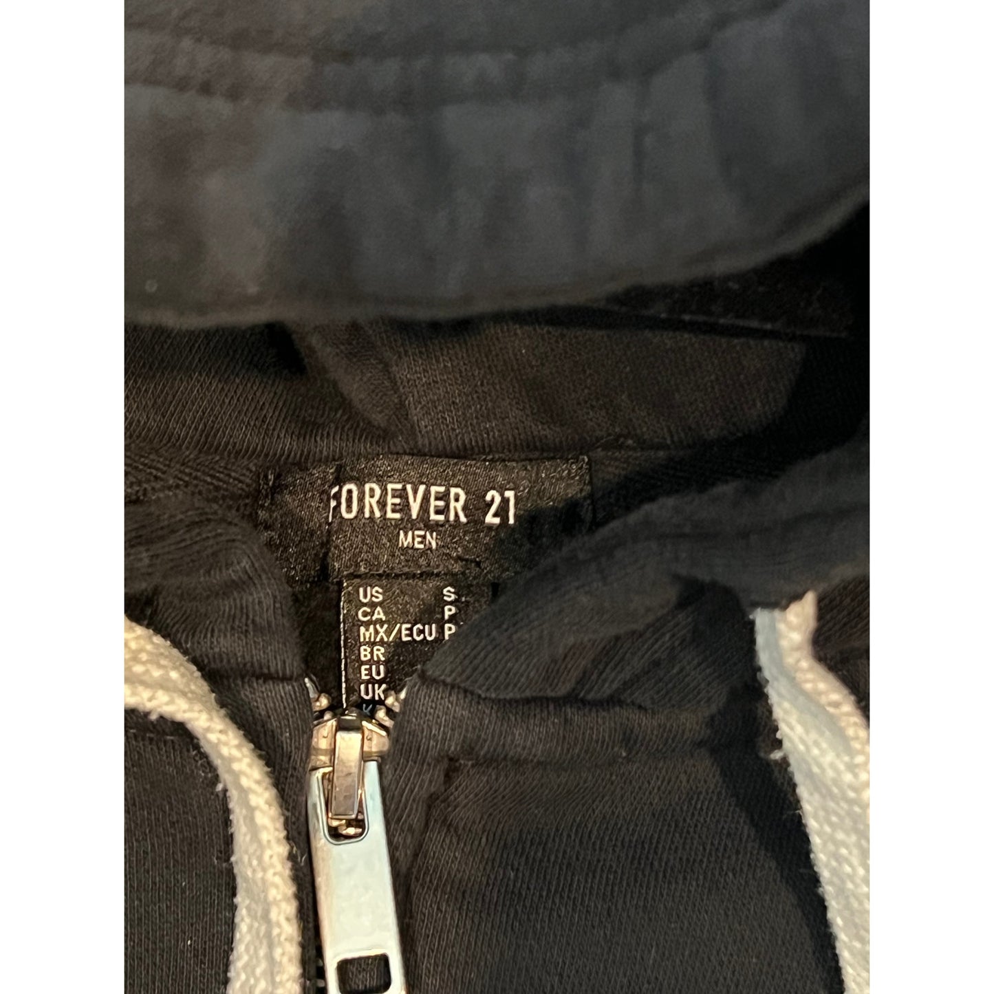 Forever 21 Men Sweatshirt à capuche zippé Homme Taille S