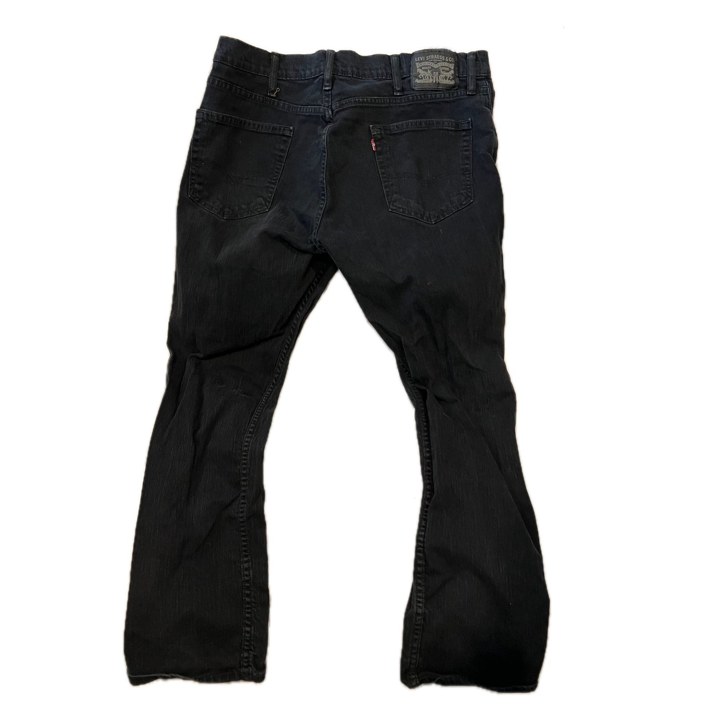 Levi's Signature Black Straight Jeans Men's 38x30