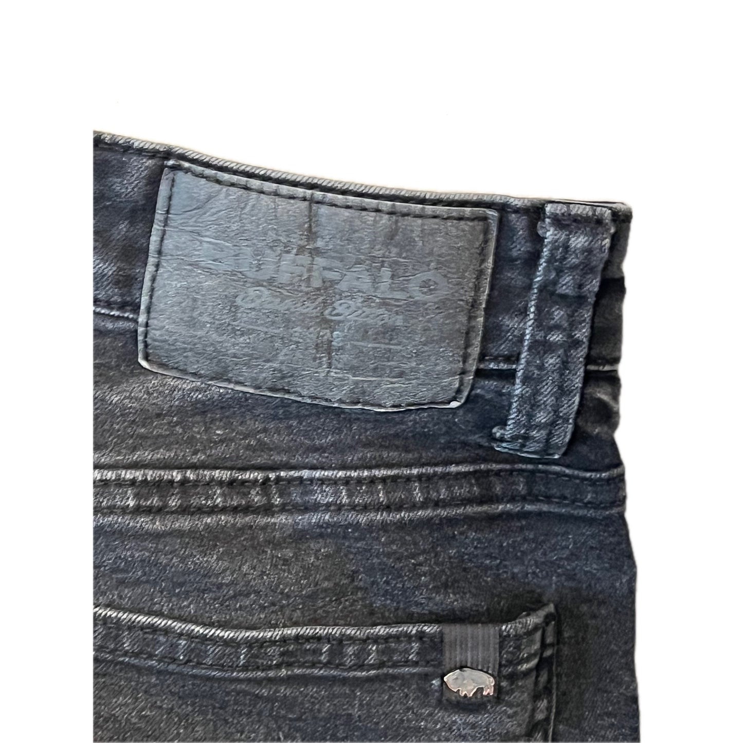 Buffalo David Bitton Slim Straight Black Jeans Mens 30x30