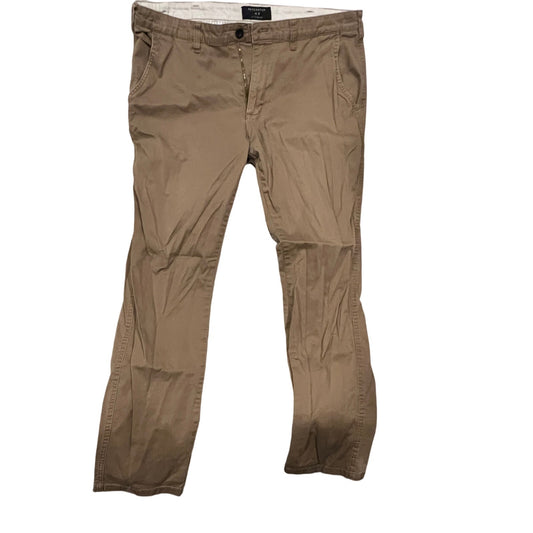 Pantalones chinos Matchstick Beige Argus rectos de hombre 36x28