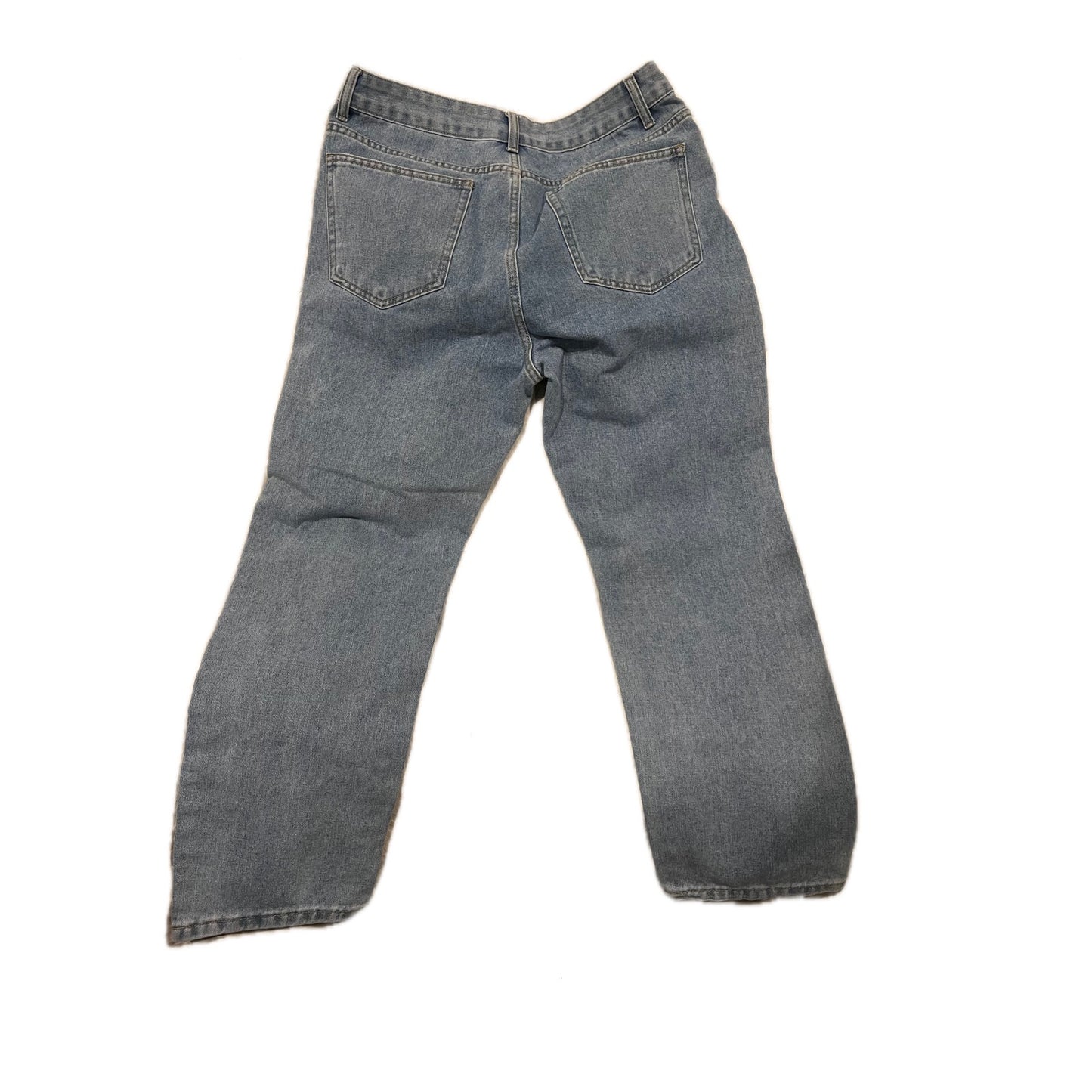 Jeans coupe droite ample bleu sans marque, taille 32x28