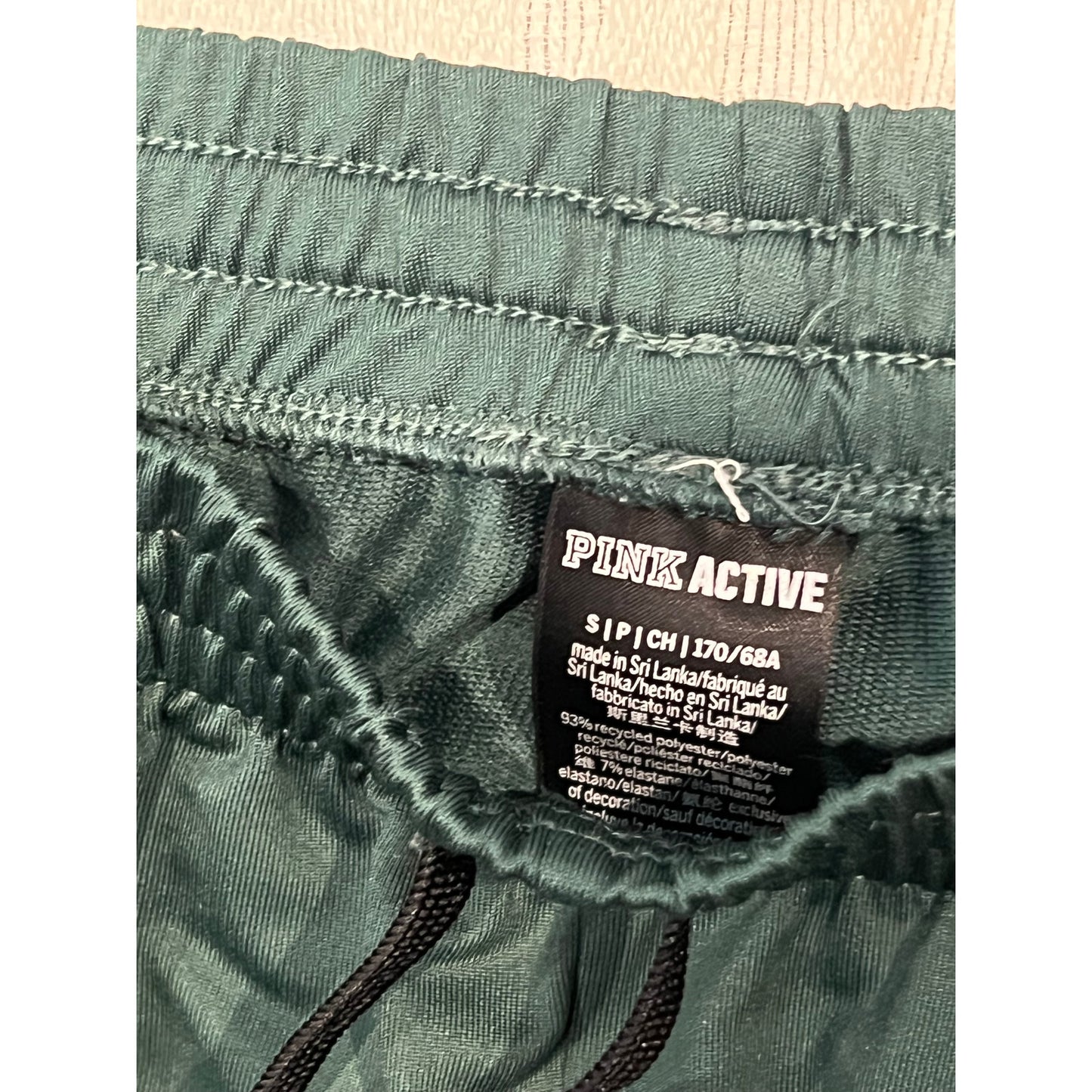 Pink Active Green Extra Long Track Pants Womans Size S