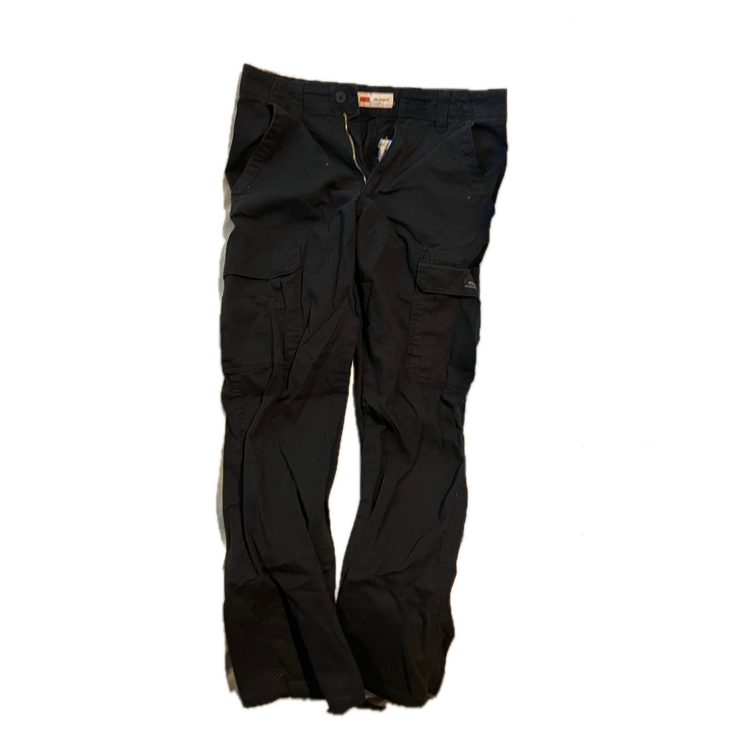 Pantalon cargo Wrangler noir coupe décontractée homme 30x32