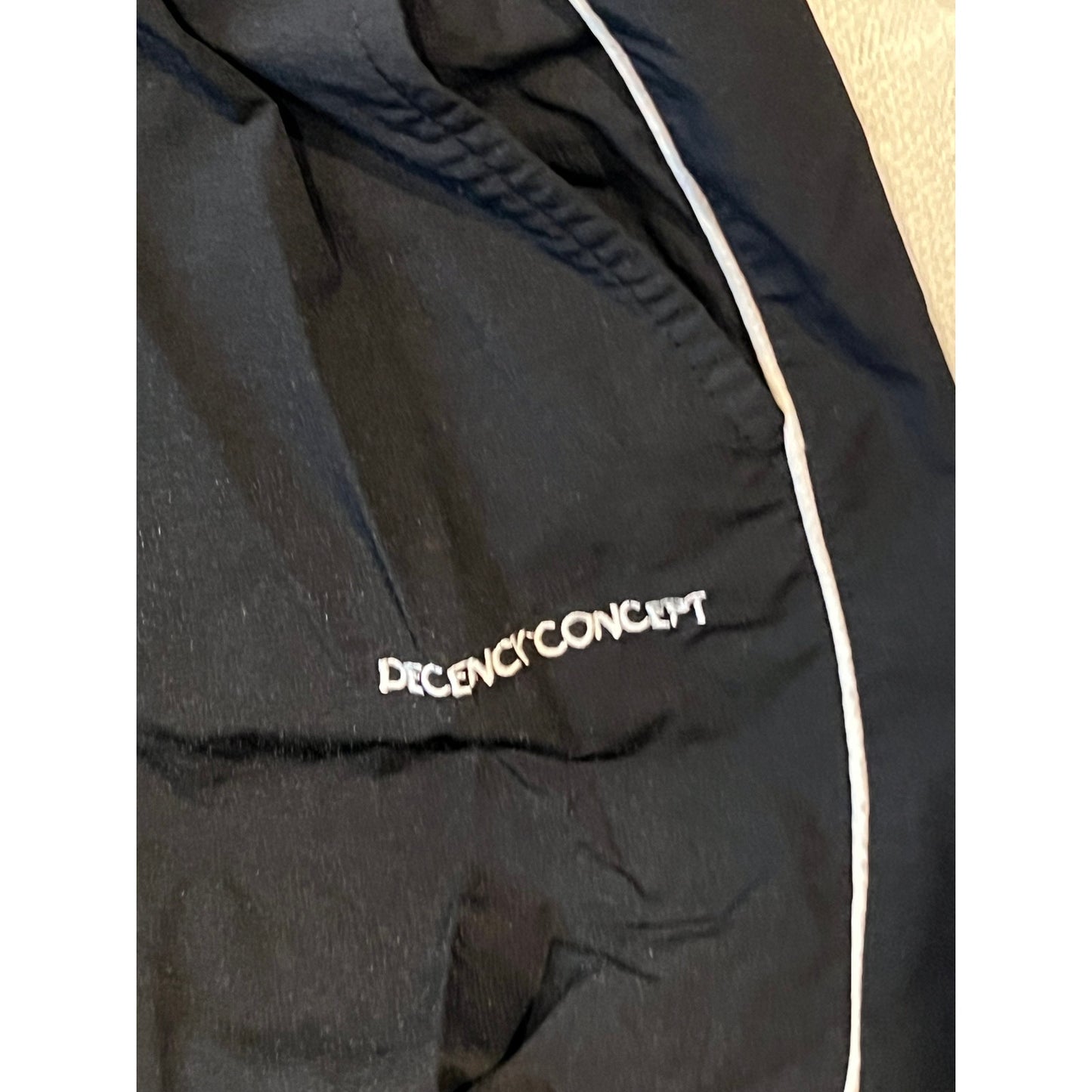 Decency Concept Black Wide Leg Joggers Mens M