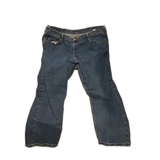 Wrangler Straight Blue Jeans Mens 44x30