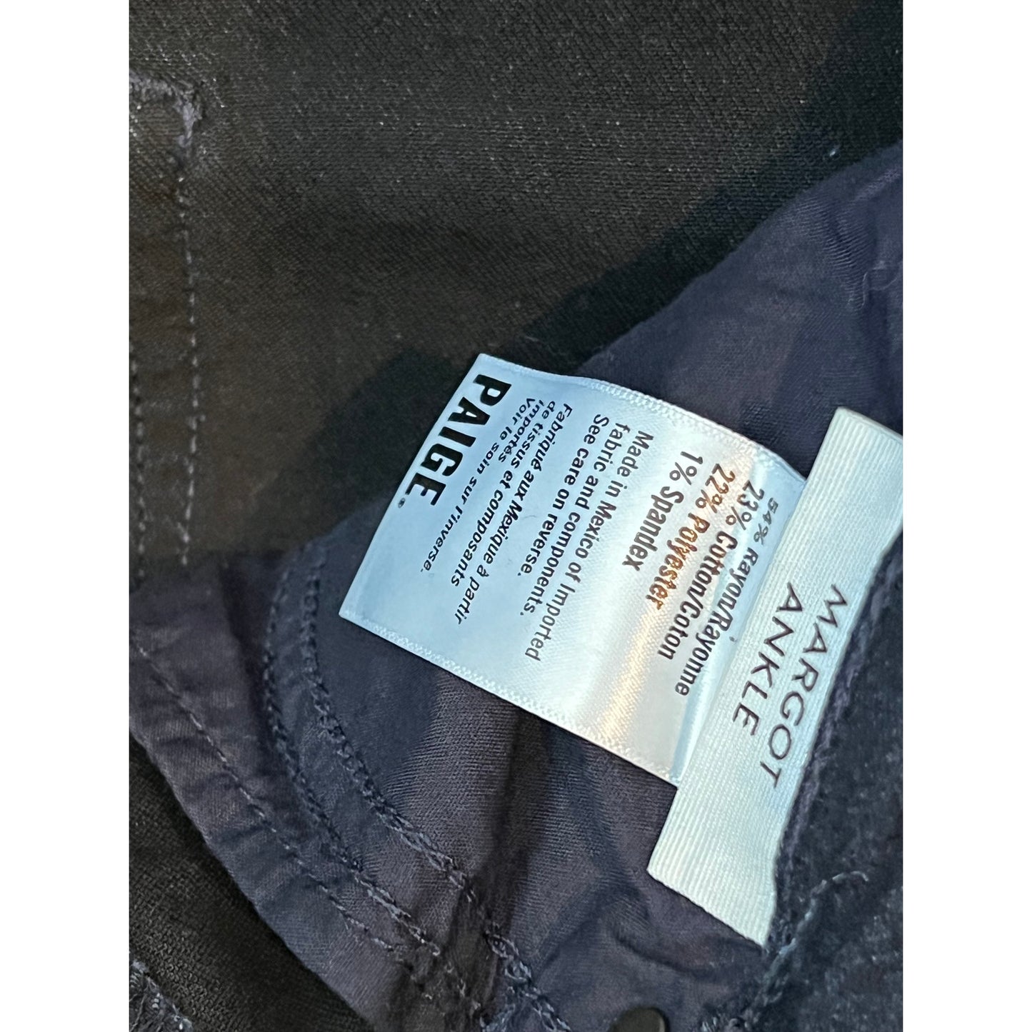 Paige Margot Jeans pitillo de tobillo azules para mujer 28x28