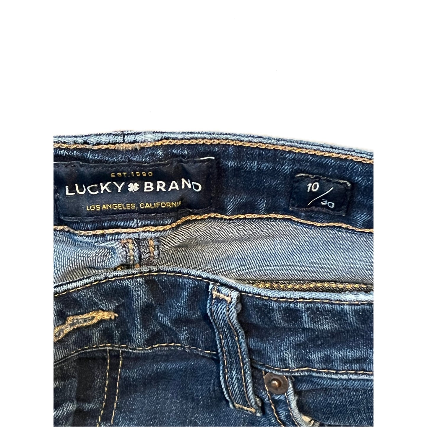 Jean Lucky Brand Coupe droite Femme 10/30 Entrejambe 26