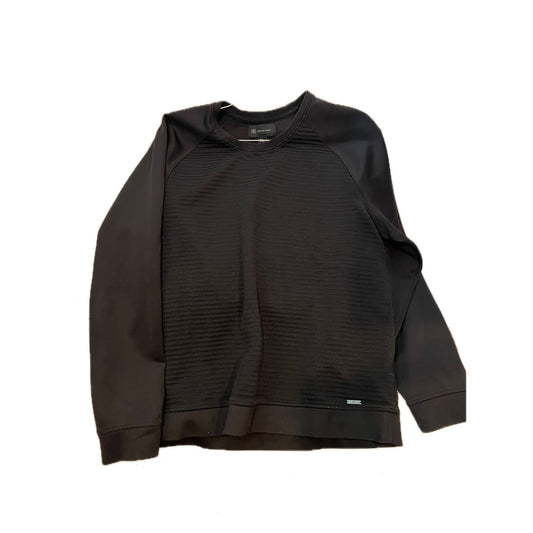 INC International Concepts Ribbed Black Crew Shirt Mens XL