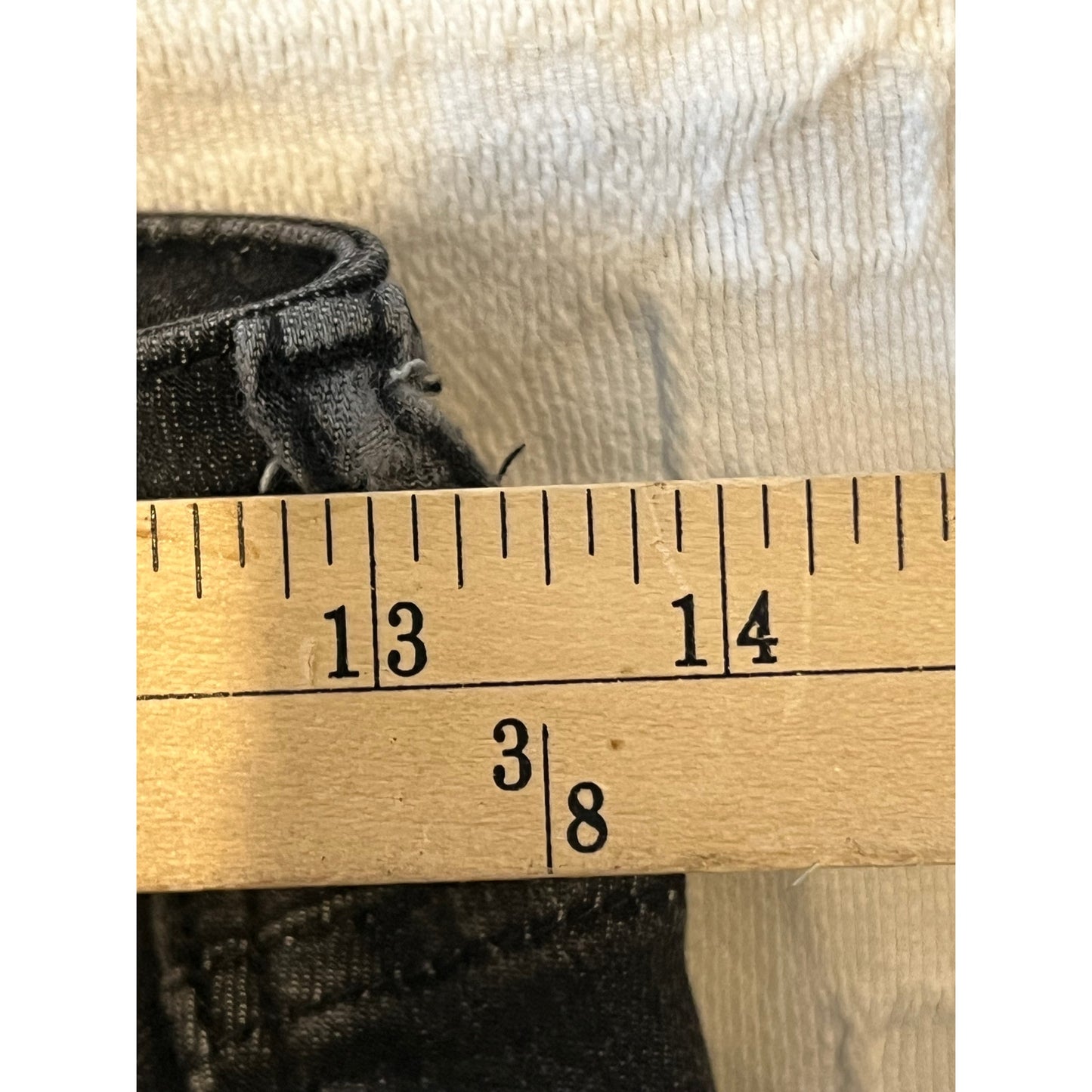 Hukka Black Cargo Baggy Flared Jeans Talla 7 28x28