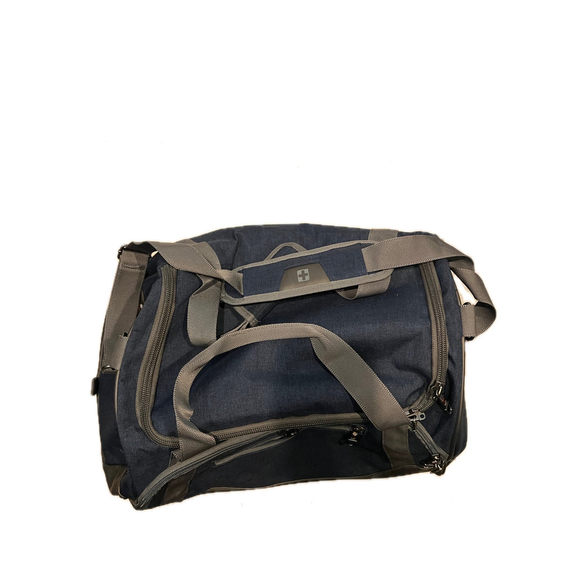 Swiss Tech BLUE Grey Duffel Bag 20X10X10