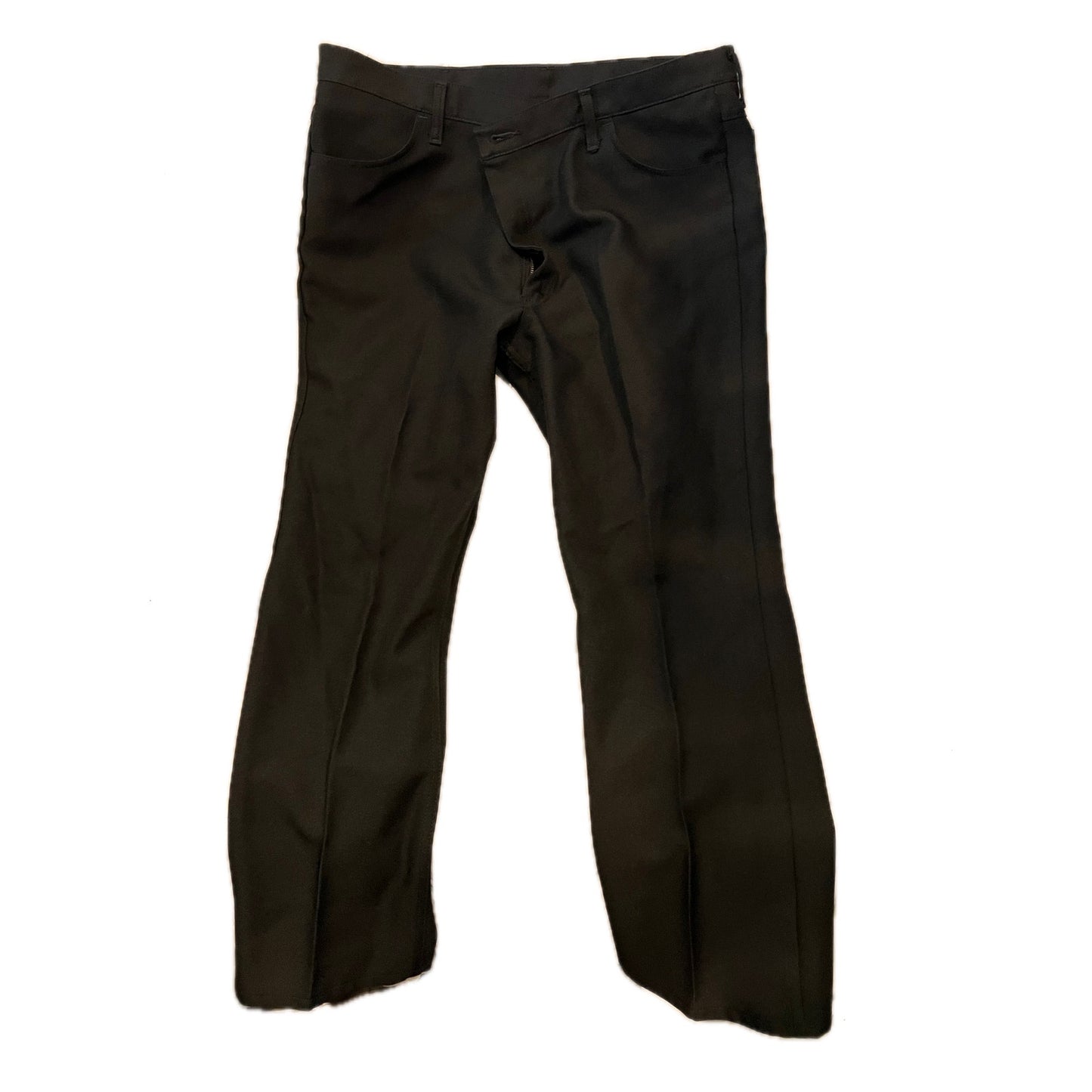 Pantalon droit habillé/décontracté noir Wrangler pour homme 42x30