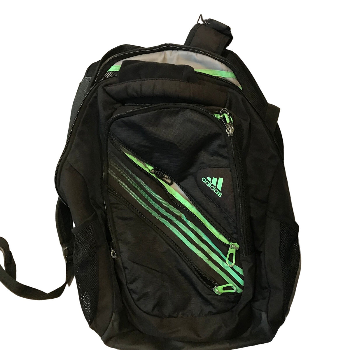 Adidas Black Green Backpack