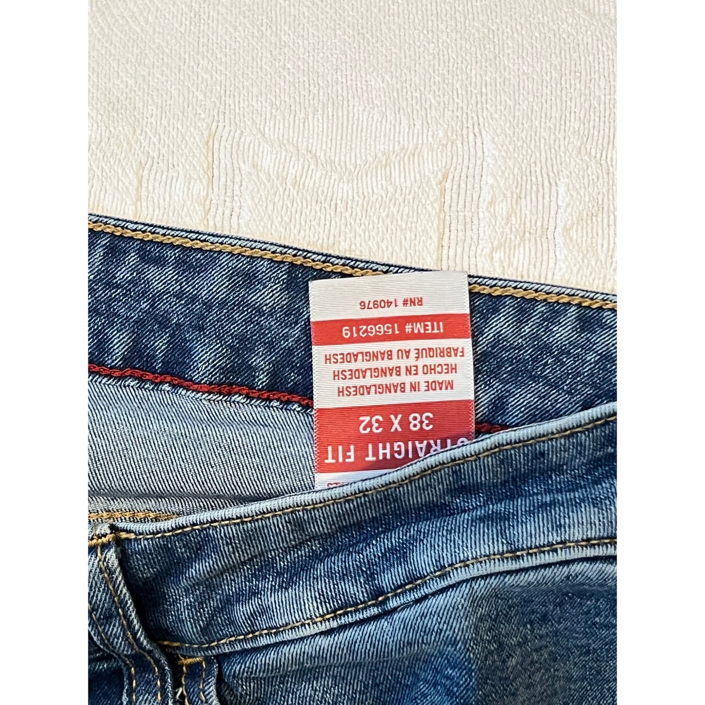 Izod Straight Fit Jeans Mens 38x32