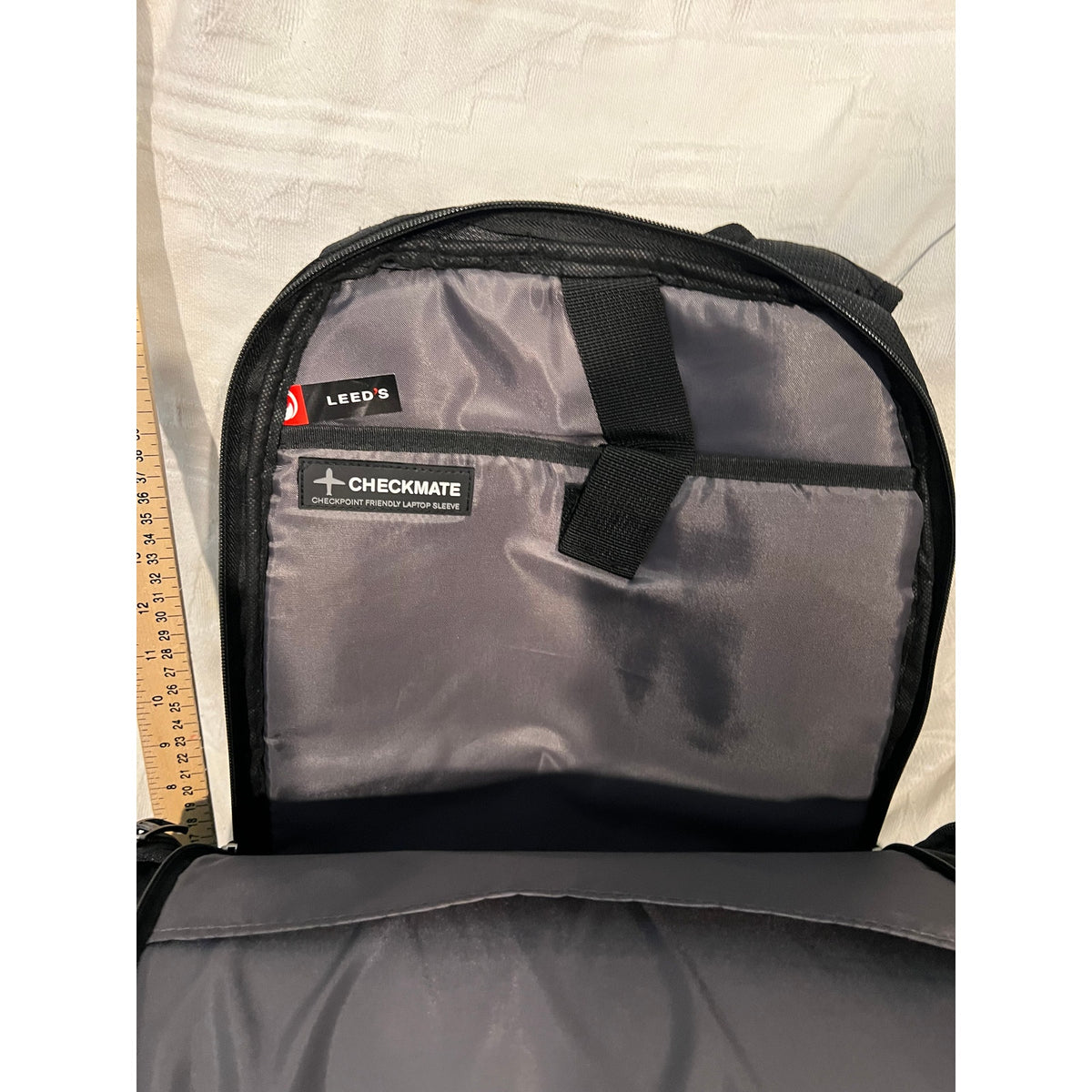 Water Resistant 17" Laptop Backpack Black w Corp Logo
