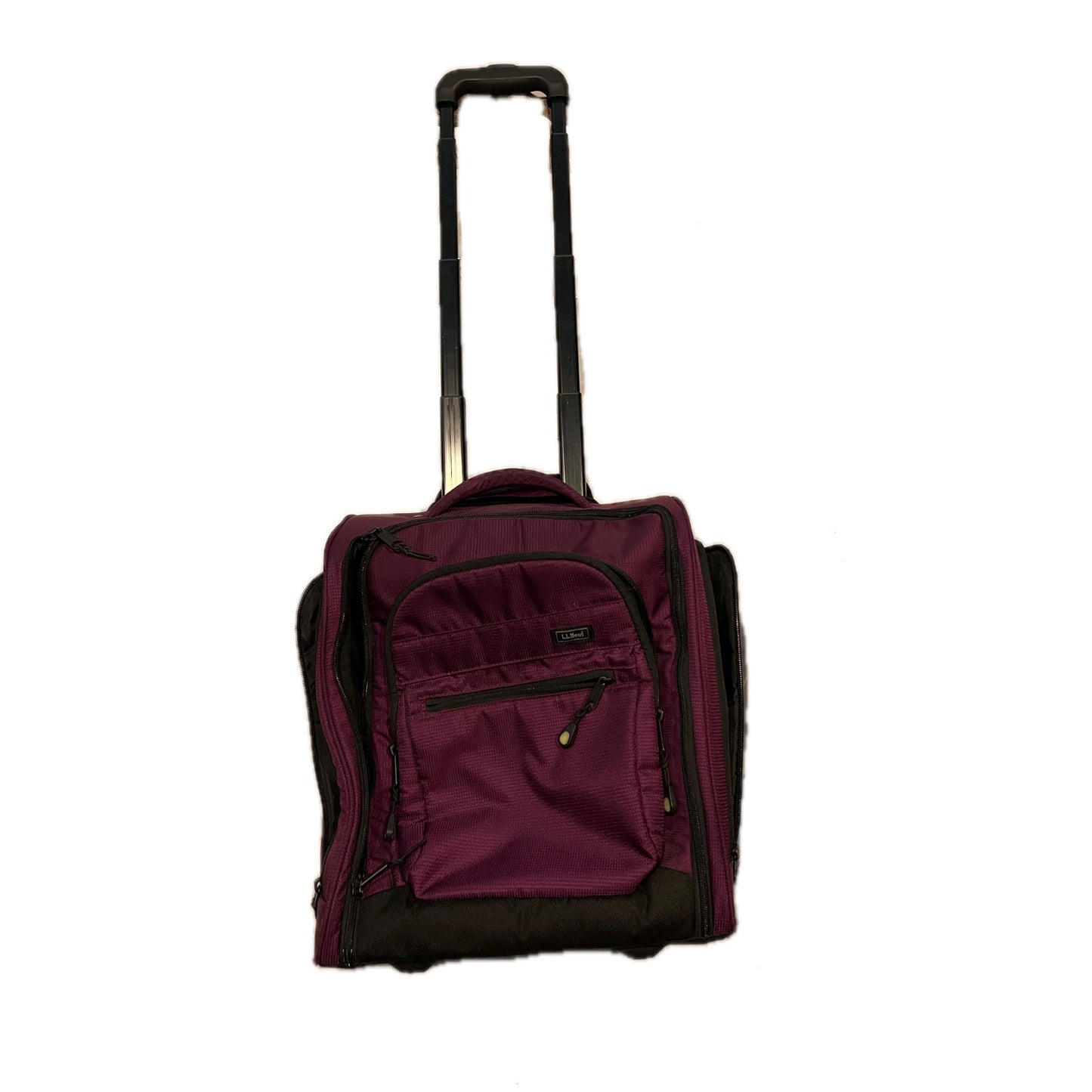 LL Bean Purple Roller Carry On Bag 15x12x8