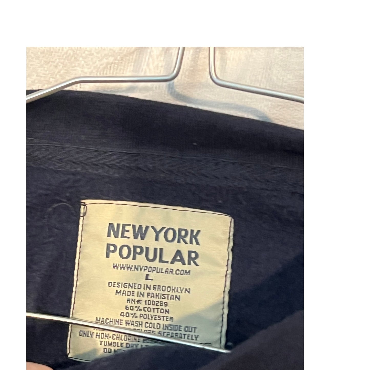 New York Popular California Blue Crewneck Sweat Men Large