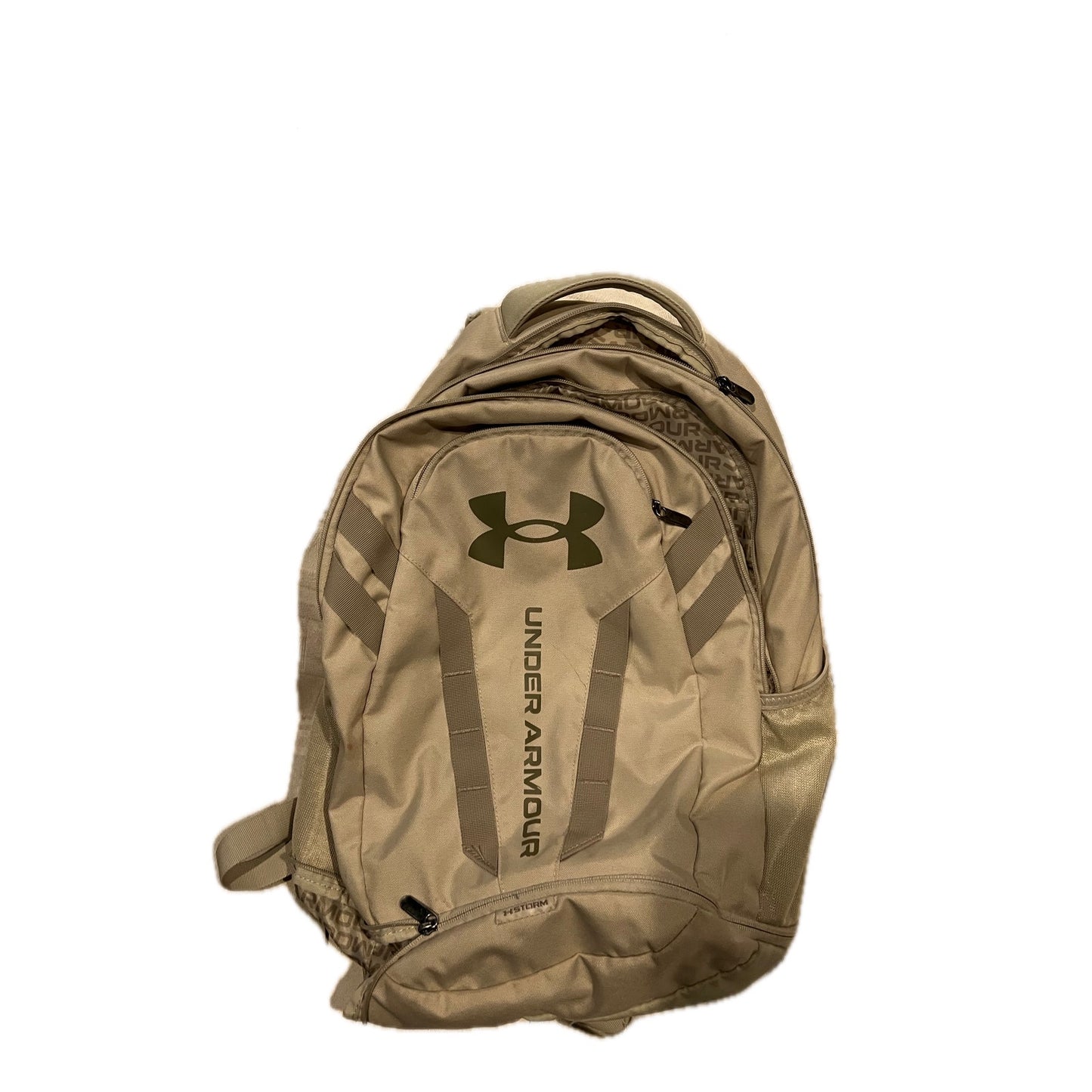 Under Armour Beige Cream Hustle 5.0 Backpack