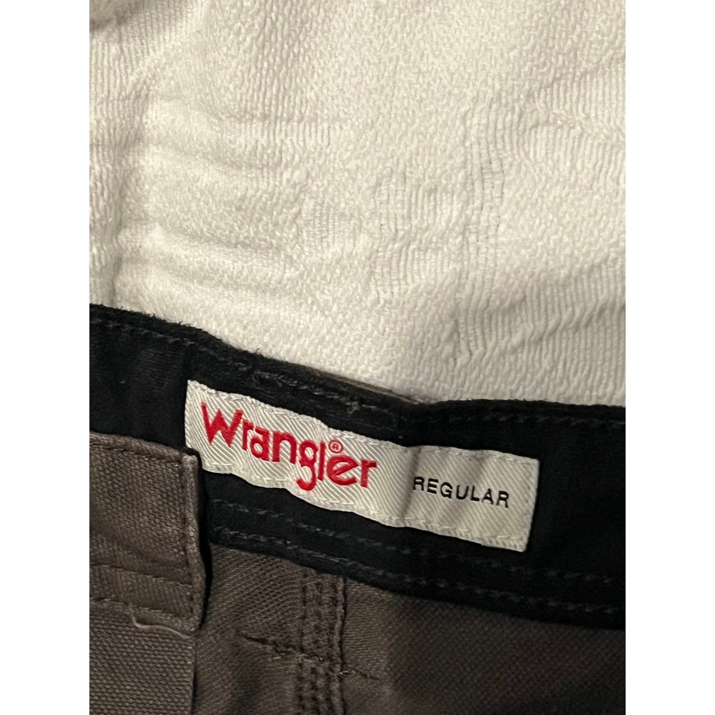 Pantalones de trabajo Carpenter Wrangler marrones para hombre 34x30