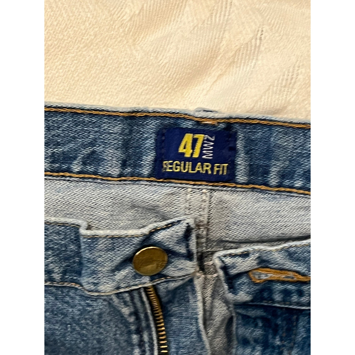 Wrangler 47MWZSW Regular Fit Blue Jeans Mens 34x34