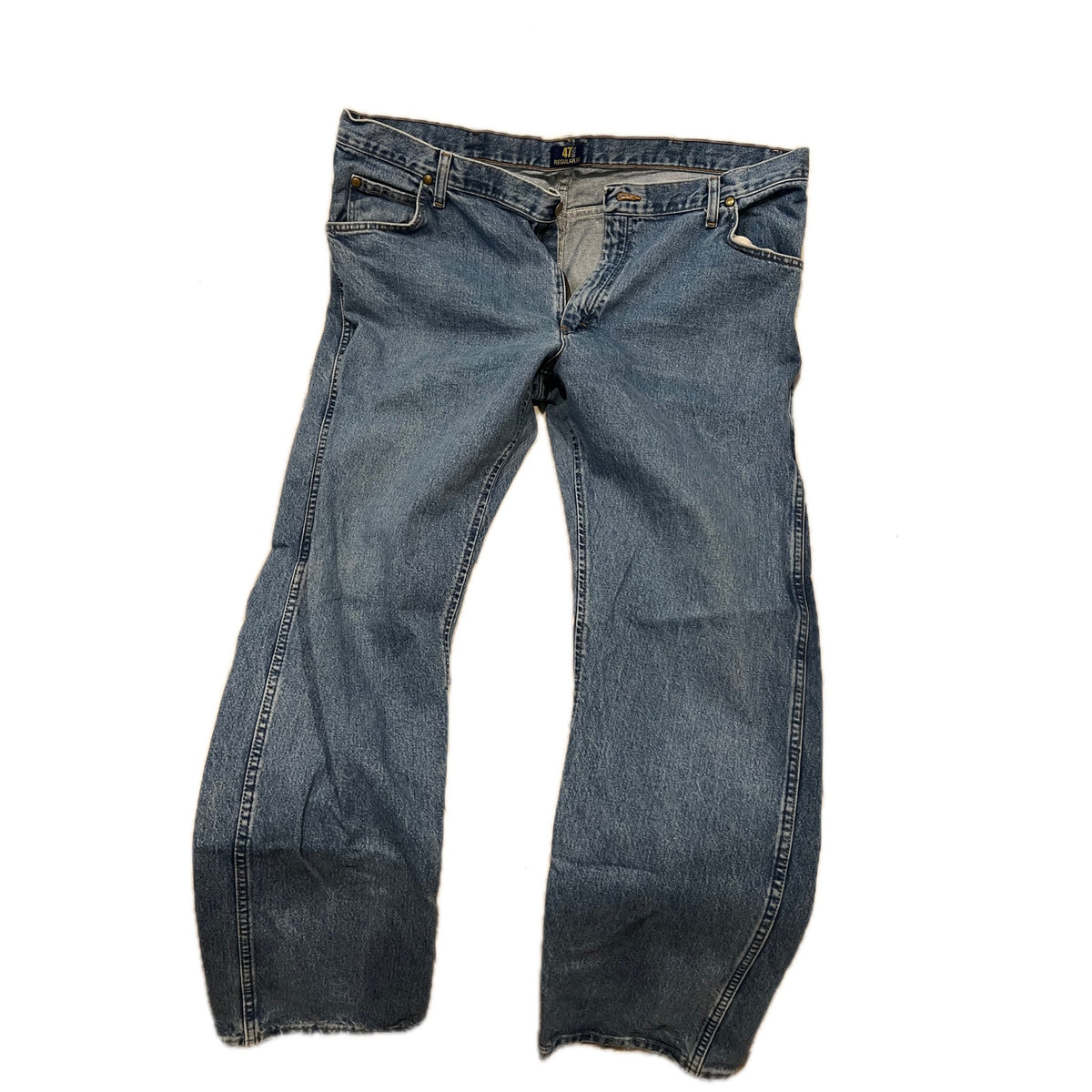 Wrangler 47MWZSW Regular Fit Blue Jeans Mens 40x34