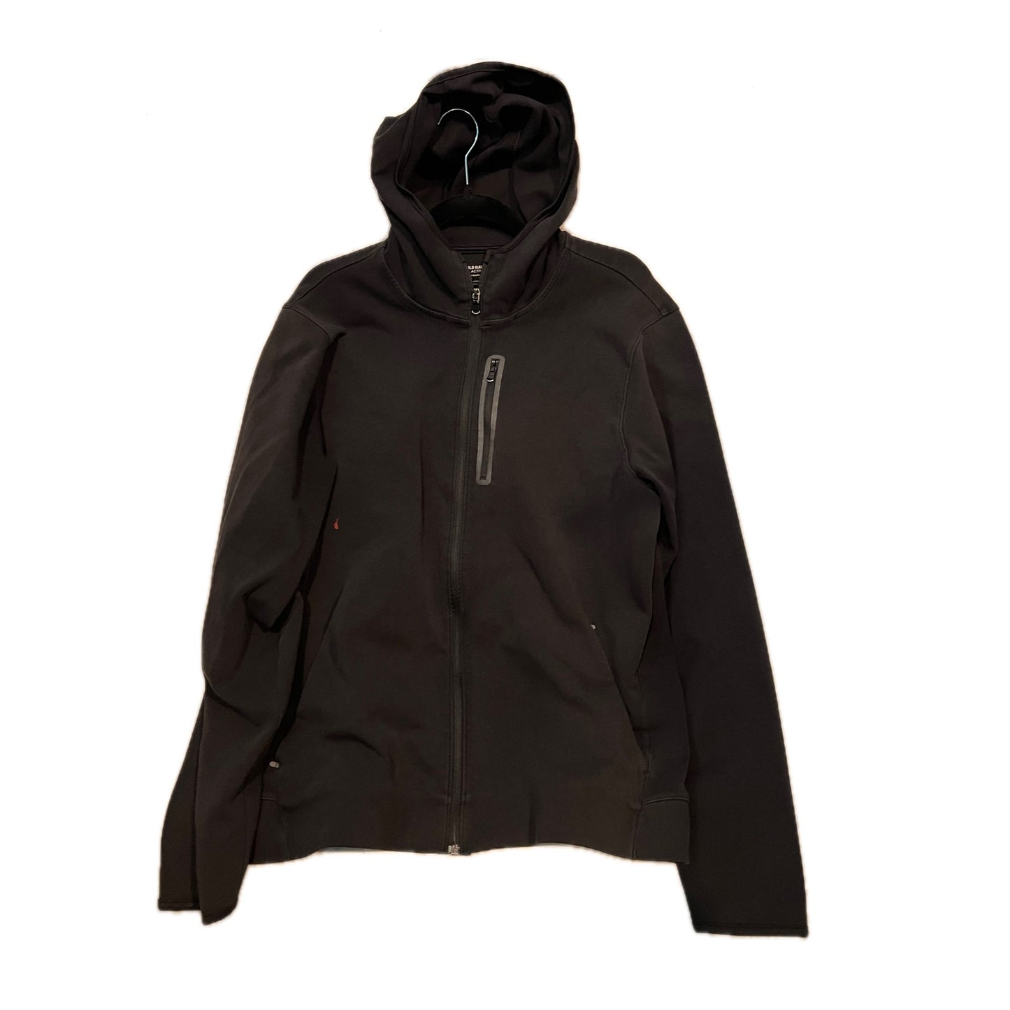 Old Navy Active Dynamic Fleece Black Full Zip Hoodie Mens XL