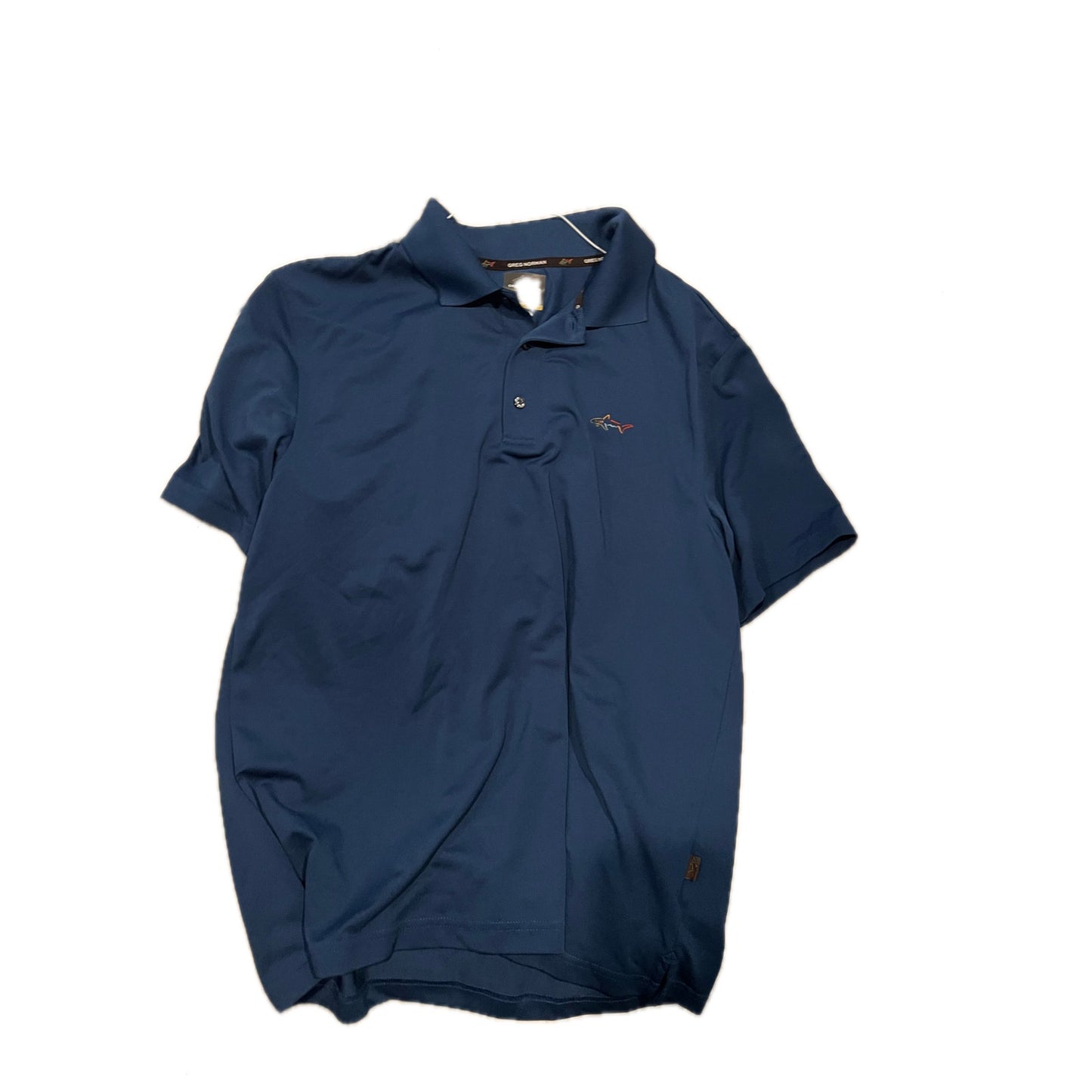 Blue Greg Norman Five Iron Play Golf Shirt Mens Medium