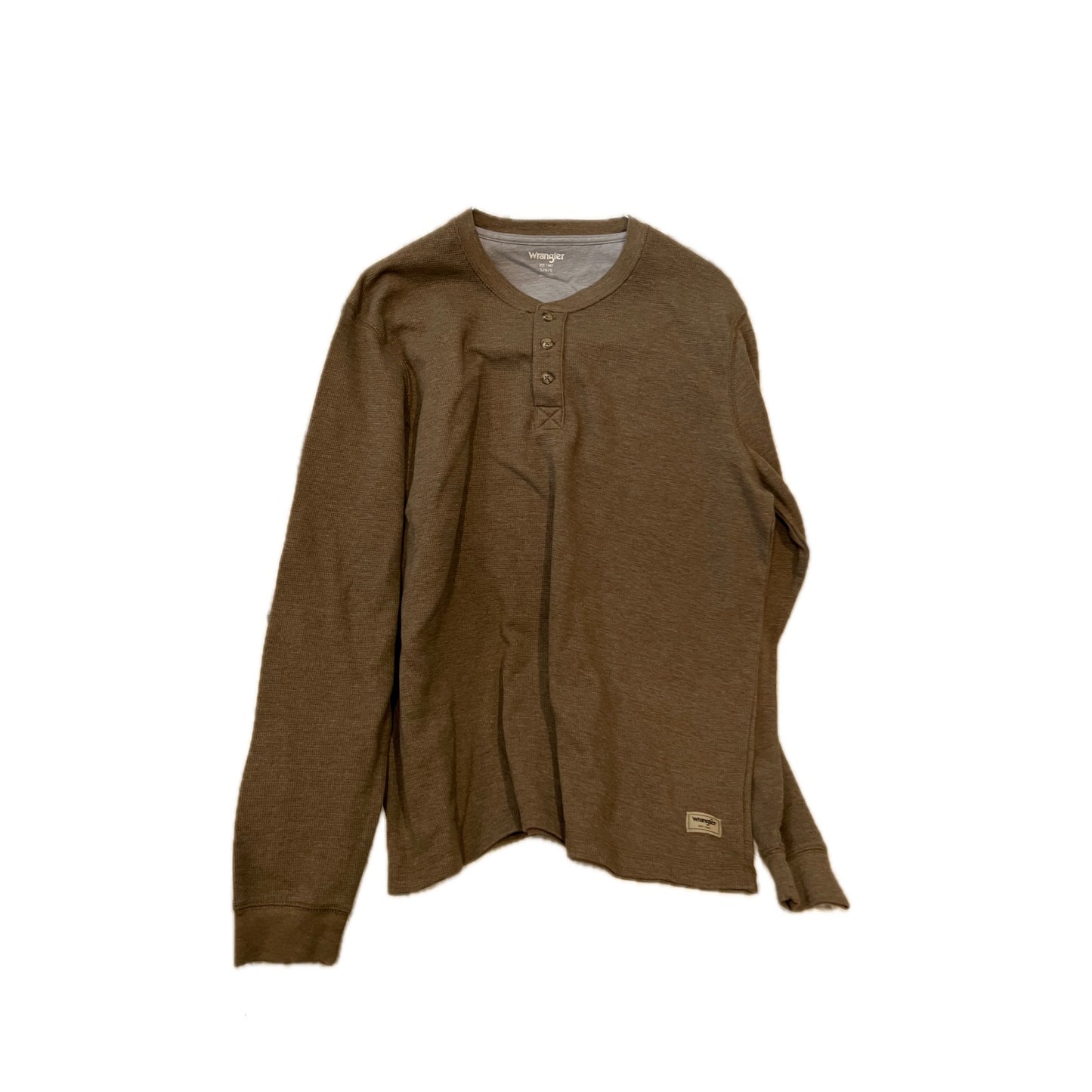 Wrangler Hombre 1/4 Botón Manga Larga Térmica para Hombre Grande
