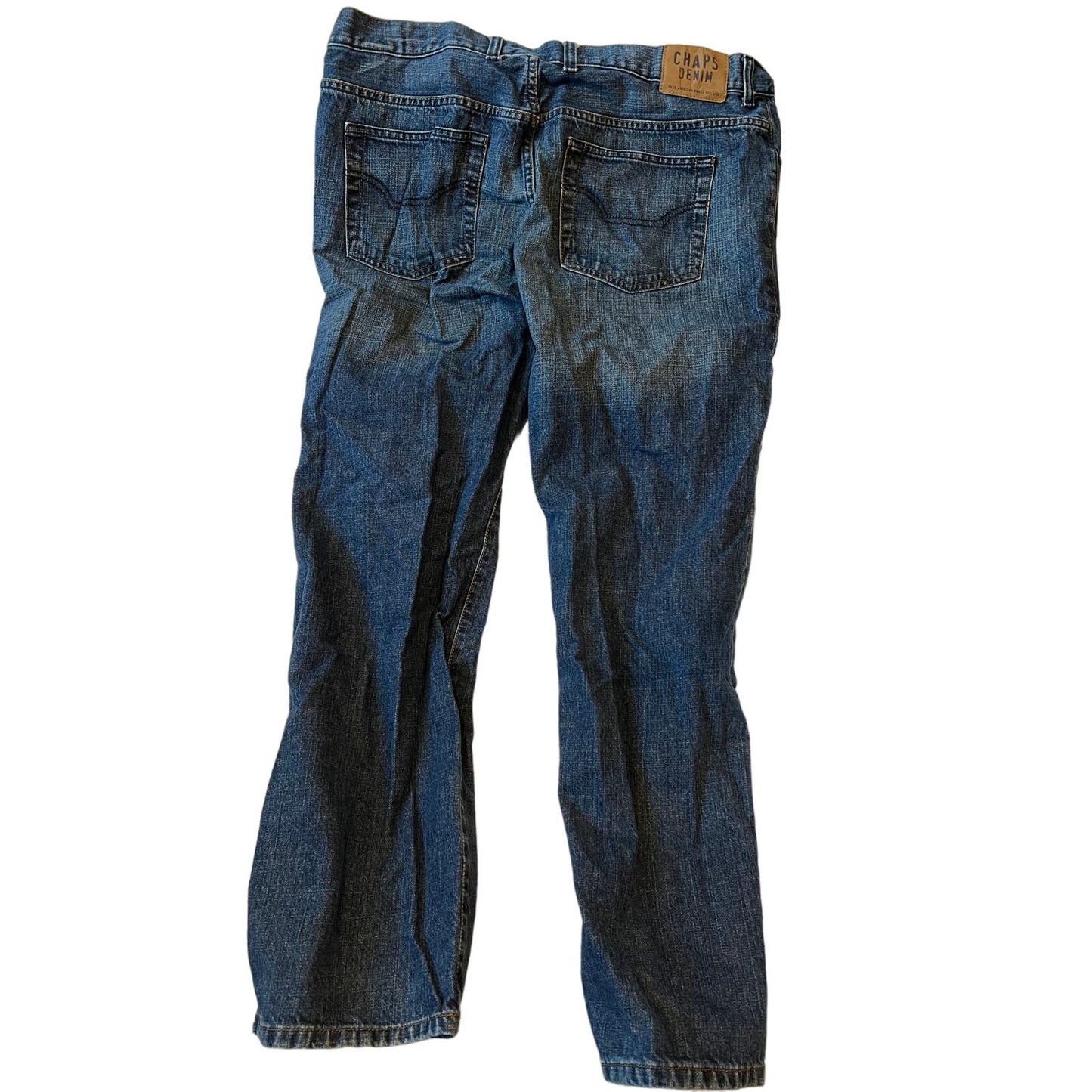 Chaps Regular Straight Blue Jeans Mens 38x32