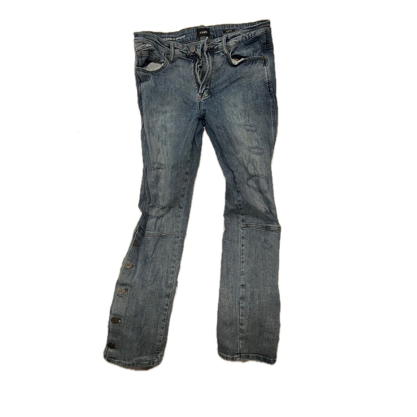 ANOM ANM138SF Slim Blue Jeans Men's 34x32