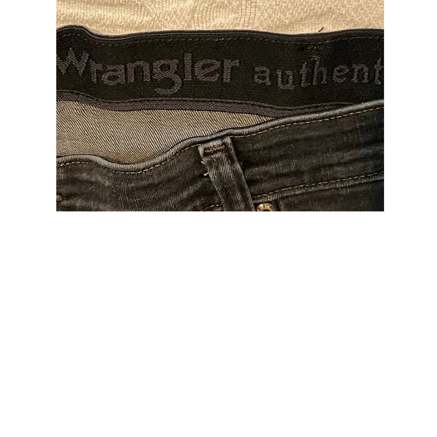 Wrangler Jean coupe droite Authentique Noir Homme 40x29