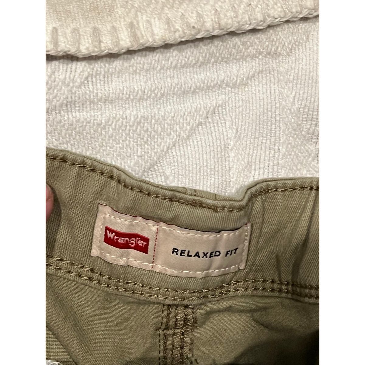 Wrangler Beige Relaxed Fit Cargo Pants Mens 34x30