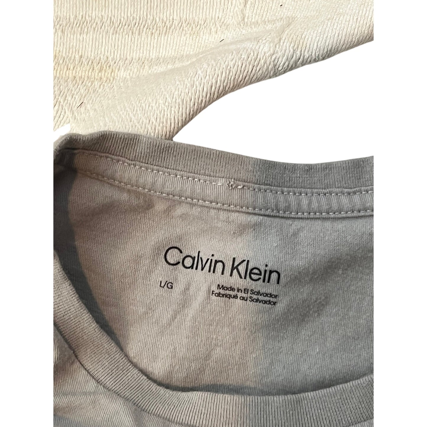 T-shirt Calvin Klein Gris Noir Homme Taille L