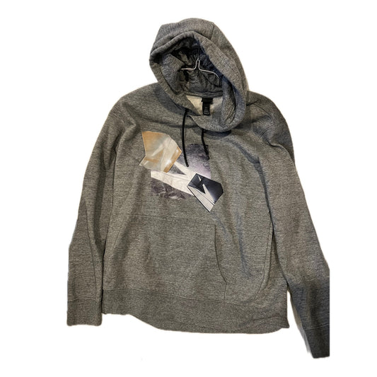 H&M Abstract Art Gray Hoodie Mens M