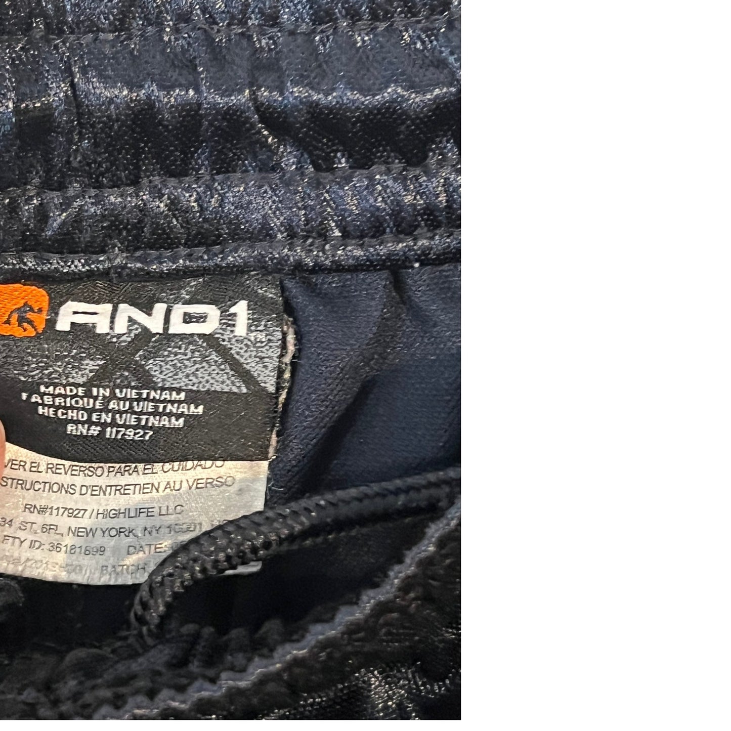 AND1 Black Basketball Shorts Mens L