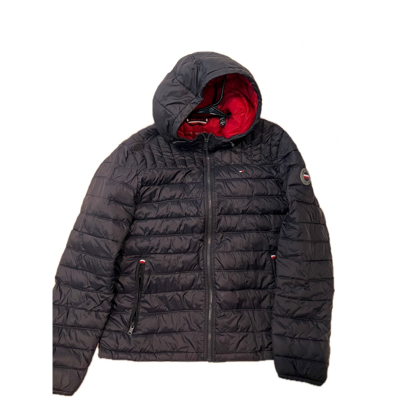 Doudoune matelassée Tommy Hilfiger bleue pour homme, taille L