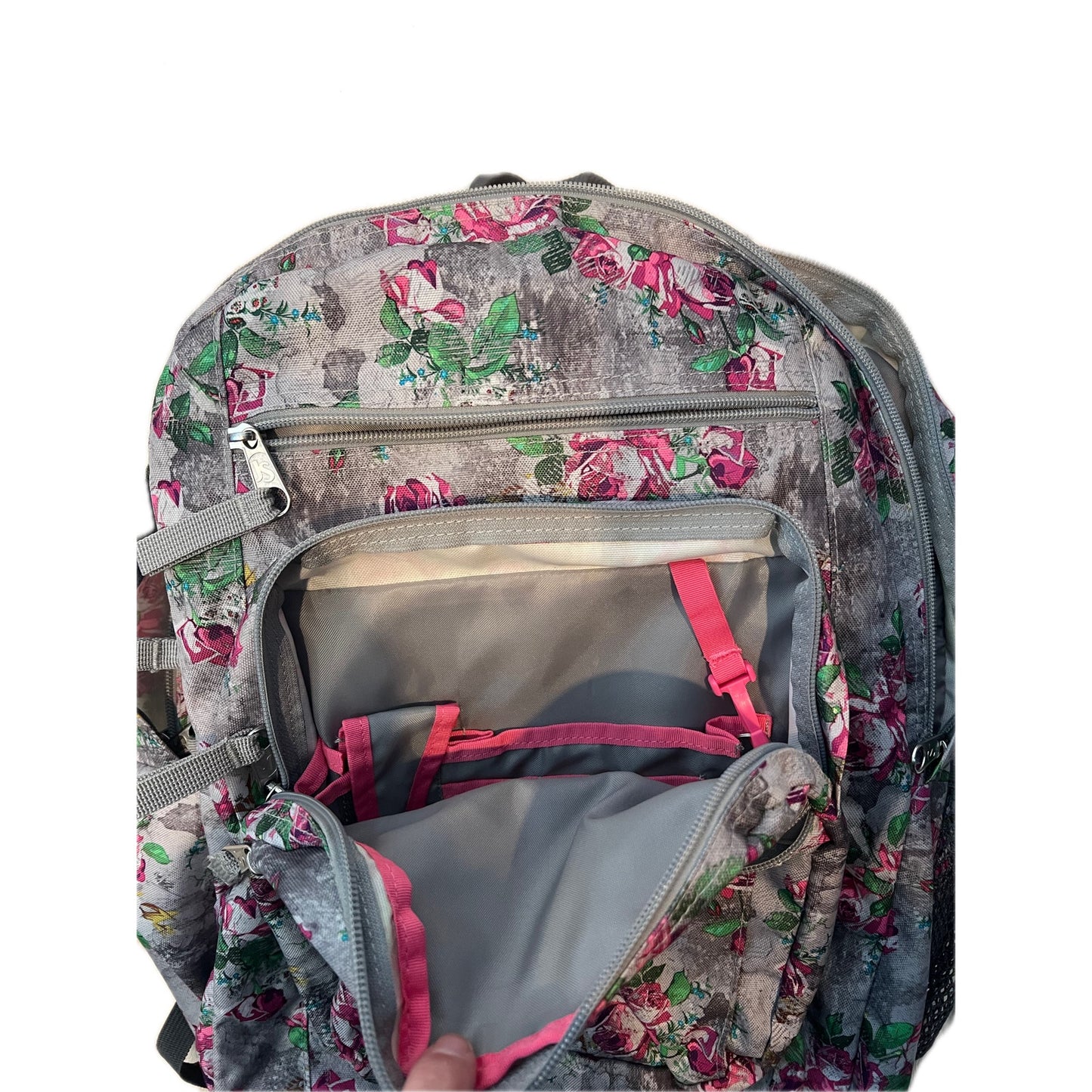 Sac à dos floral JanSport Big Student 3 sections Roses