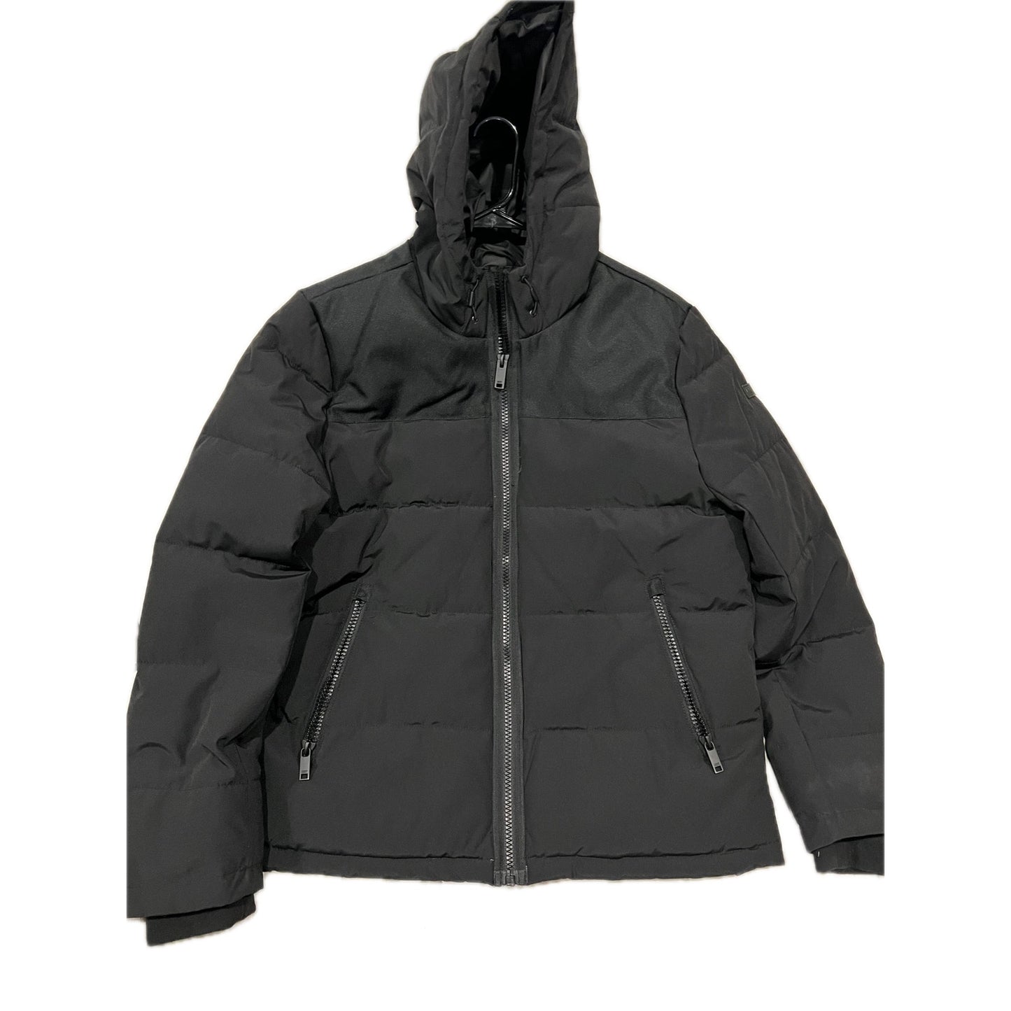 DKNY Black Puffy Parka Jacket Mens M