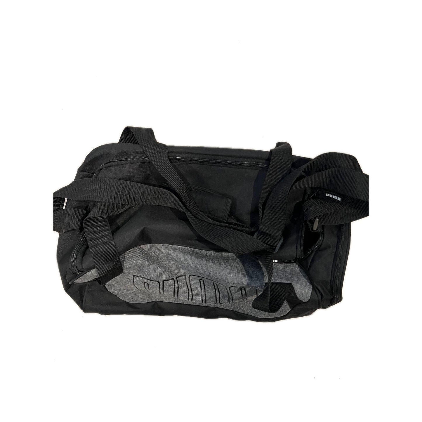 Puma Training Black Gray Duffel Bag 20"x12"x10"