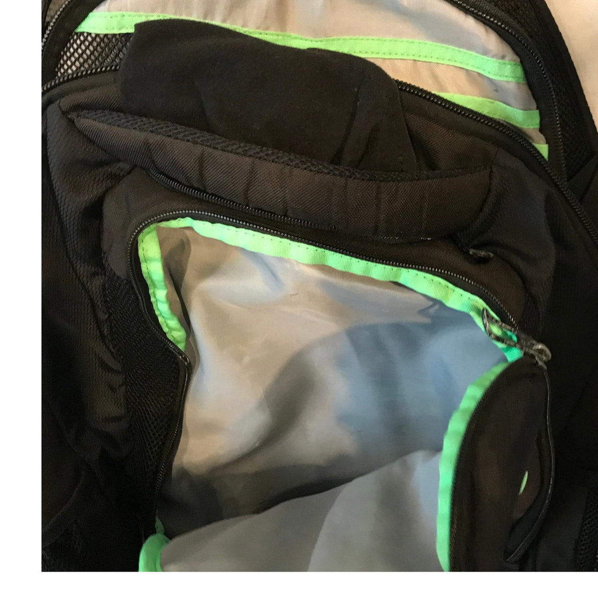 Adidas Black Green Backpack