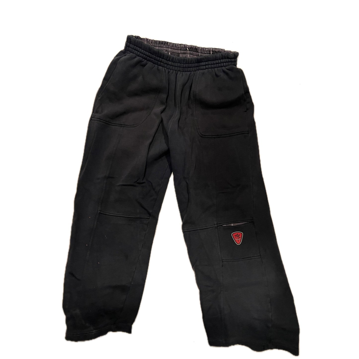 Above the Rim Reebok Black Cuffed Sweatpants Mens Large