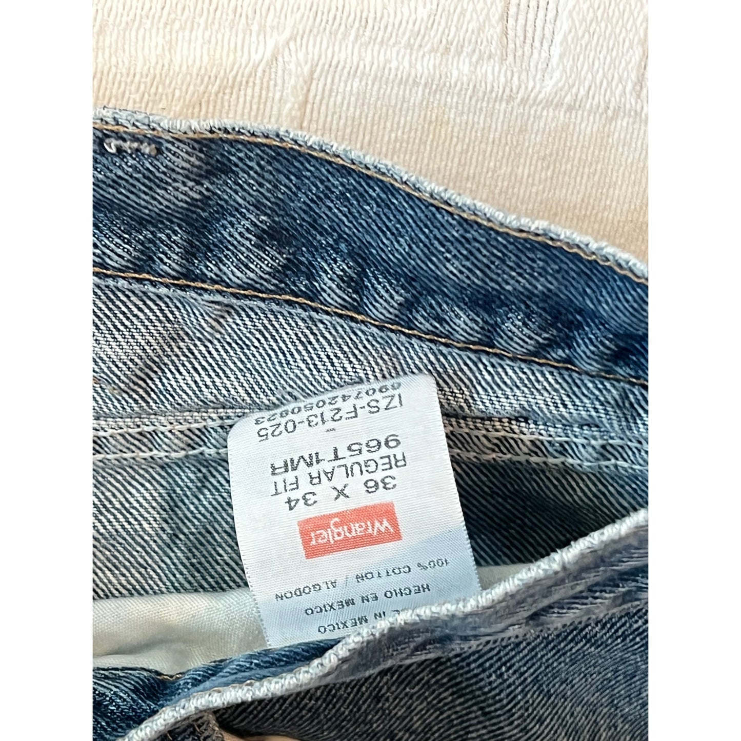 Wrangler Jean coupe droite bleu Homme 36x34