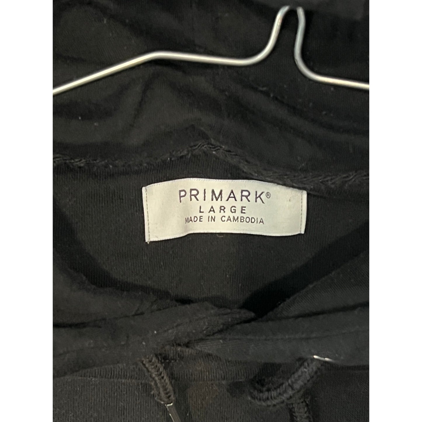 Sudadera negra con capucha Primark - Talla grande